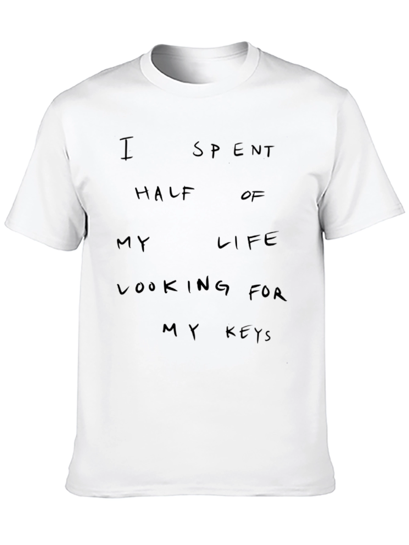 Humorous My Keys Black Graphic Tee