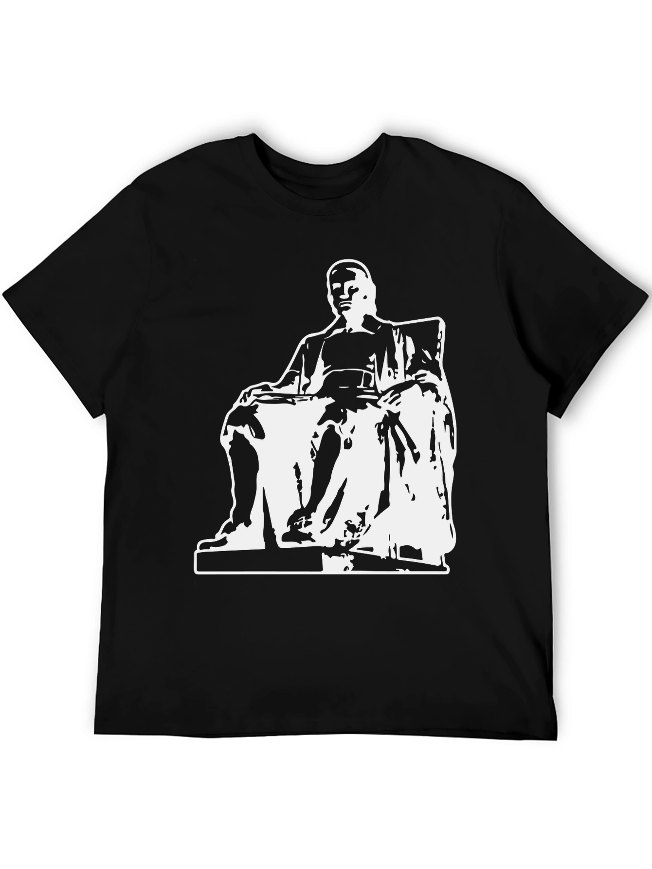 Statue Graphic Black T-Shirt - Bold Design