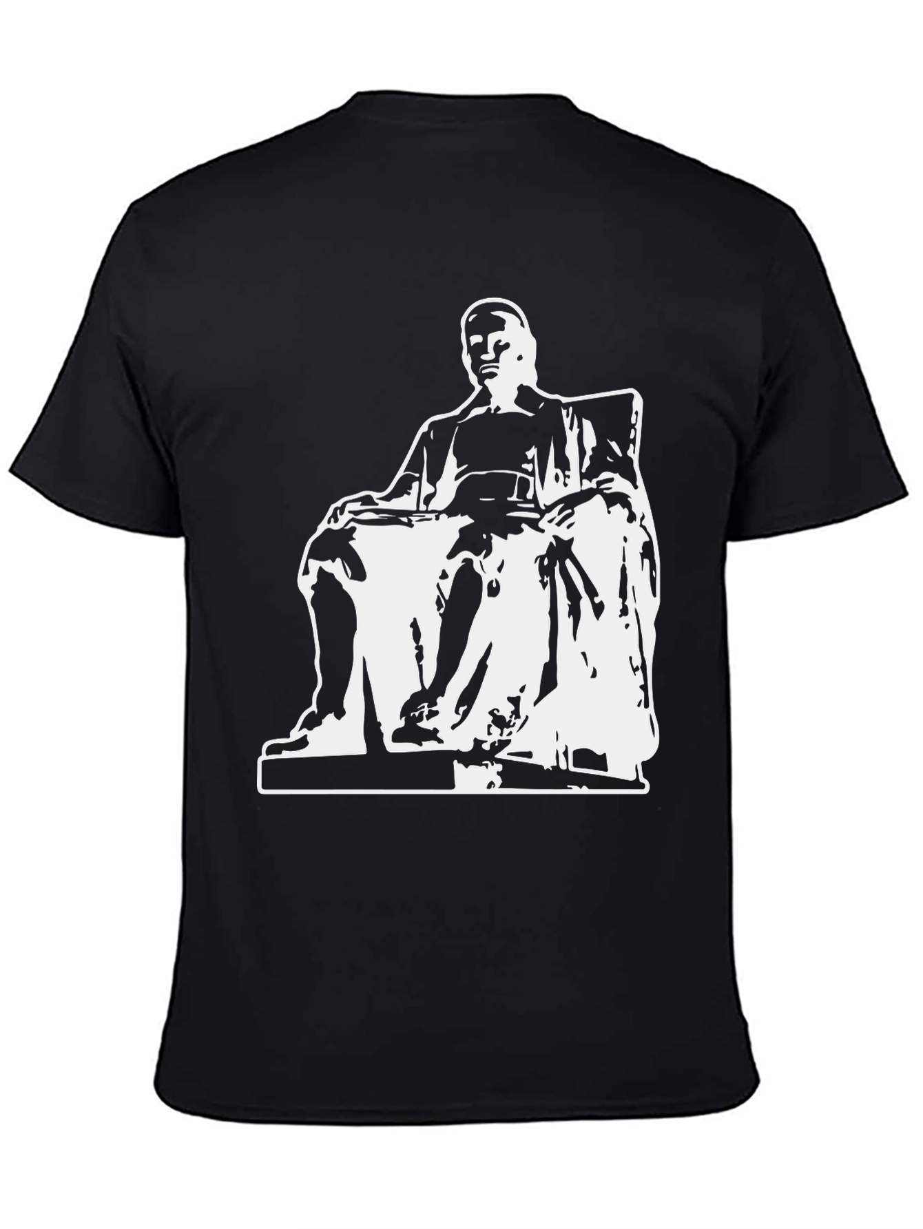 Statue Graphic Black T-Shirt - Bold Design