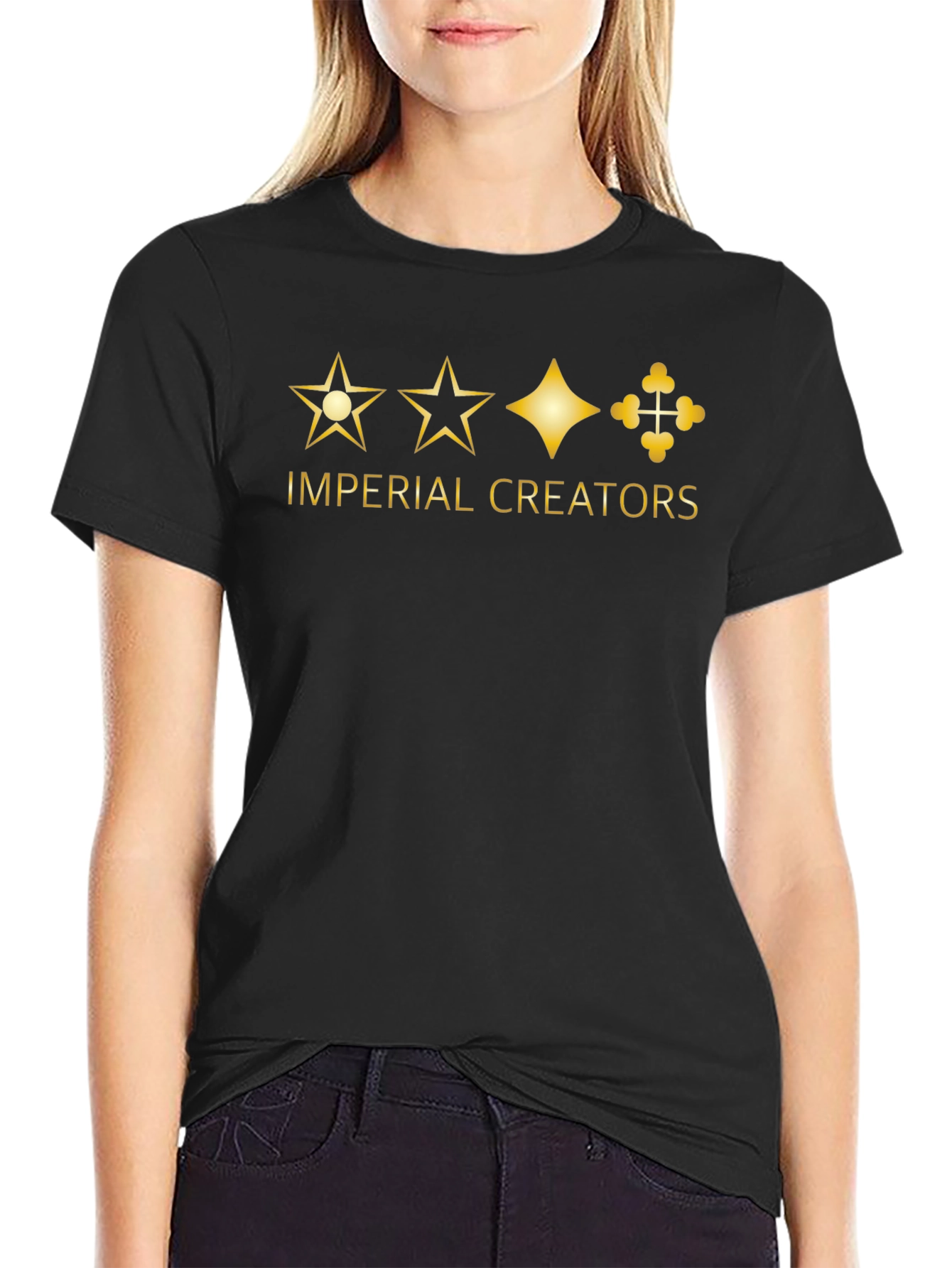 Imperial Creators Black Graphic T-Shirt