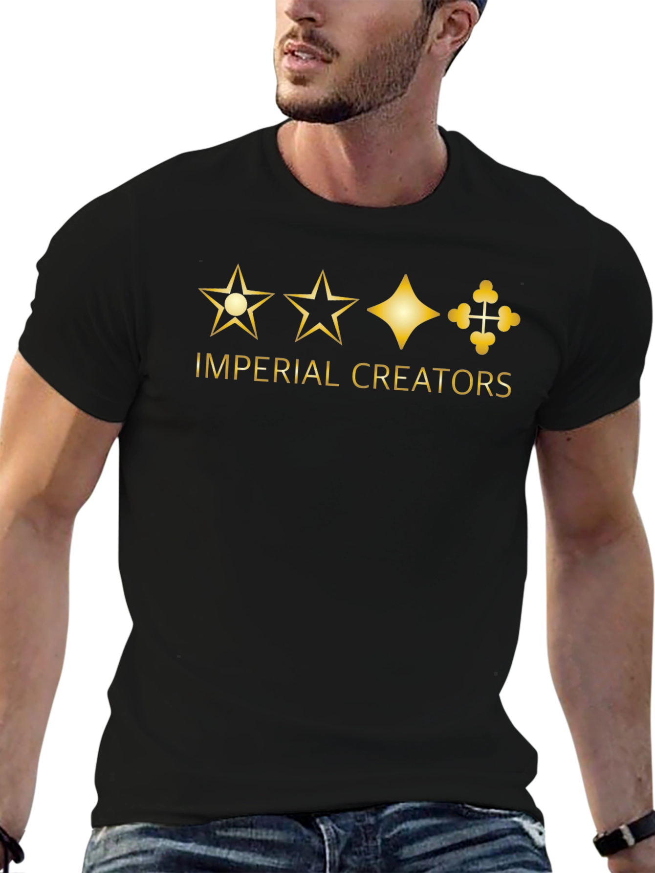 Imperial Creators Black Graphic T-Shirt