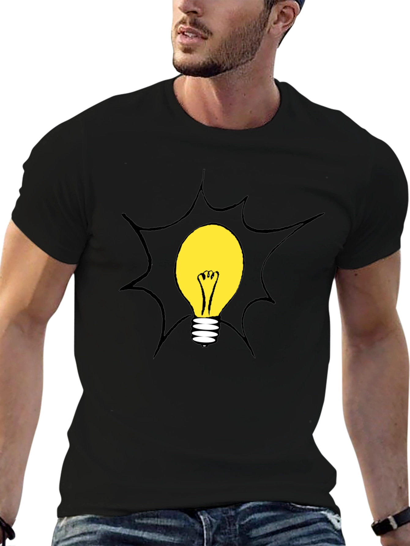 Bright Idea Black Graphic Tee