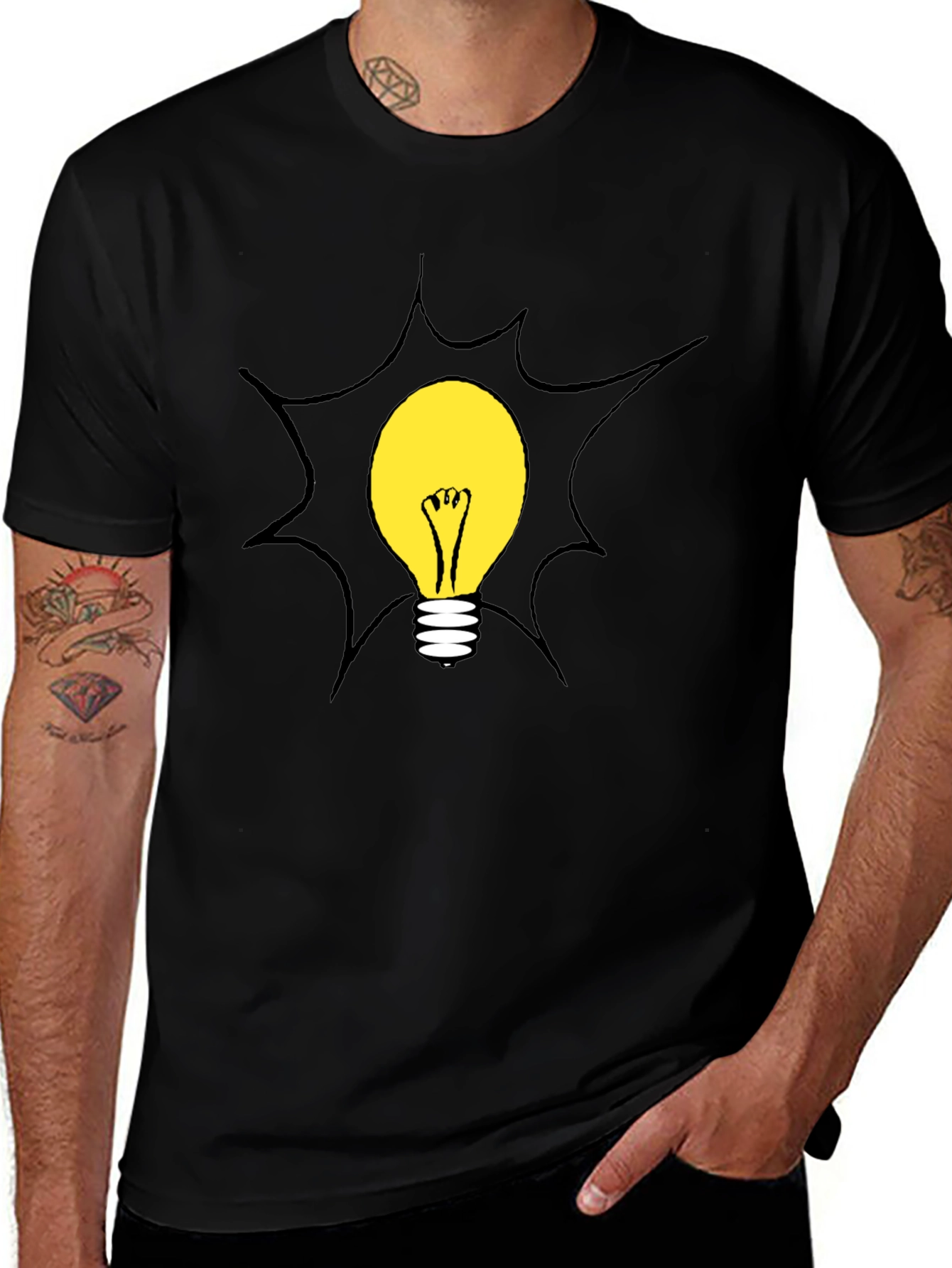 Bright Idea Black Graphic Tee