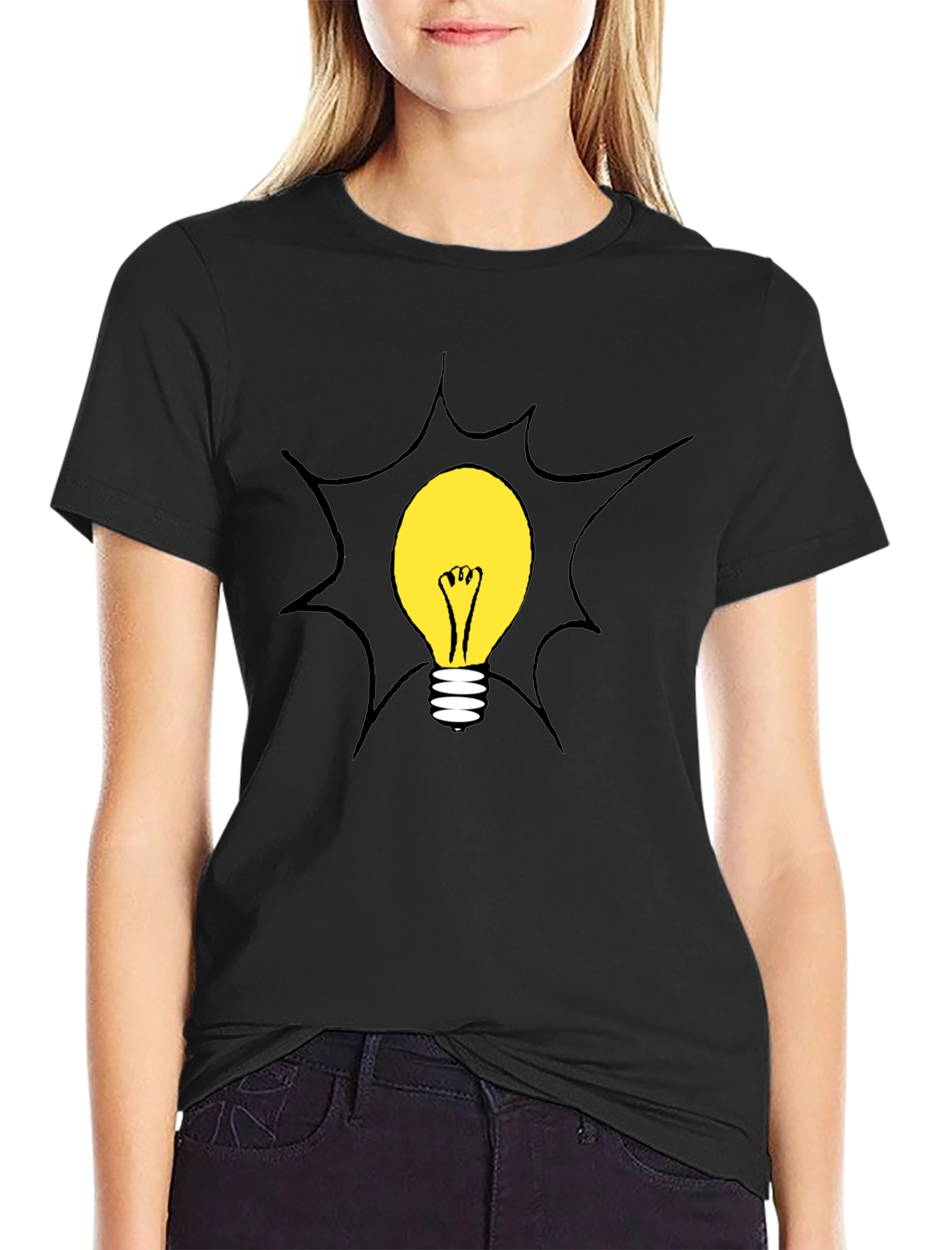 Bright Idea Black Graphic Tee