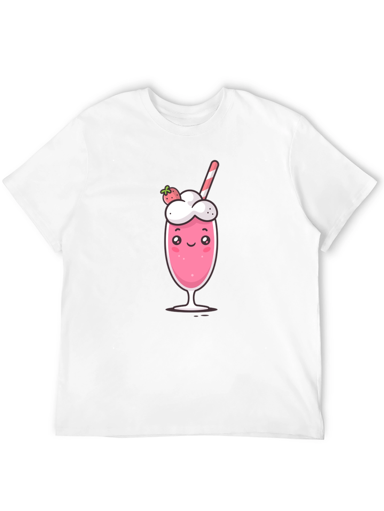Cute Strawberry Milkshake Graphic Tee