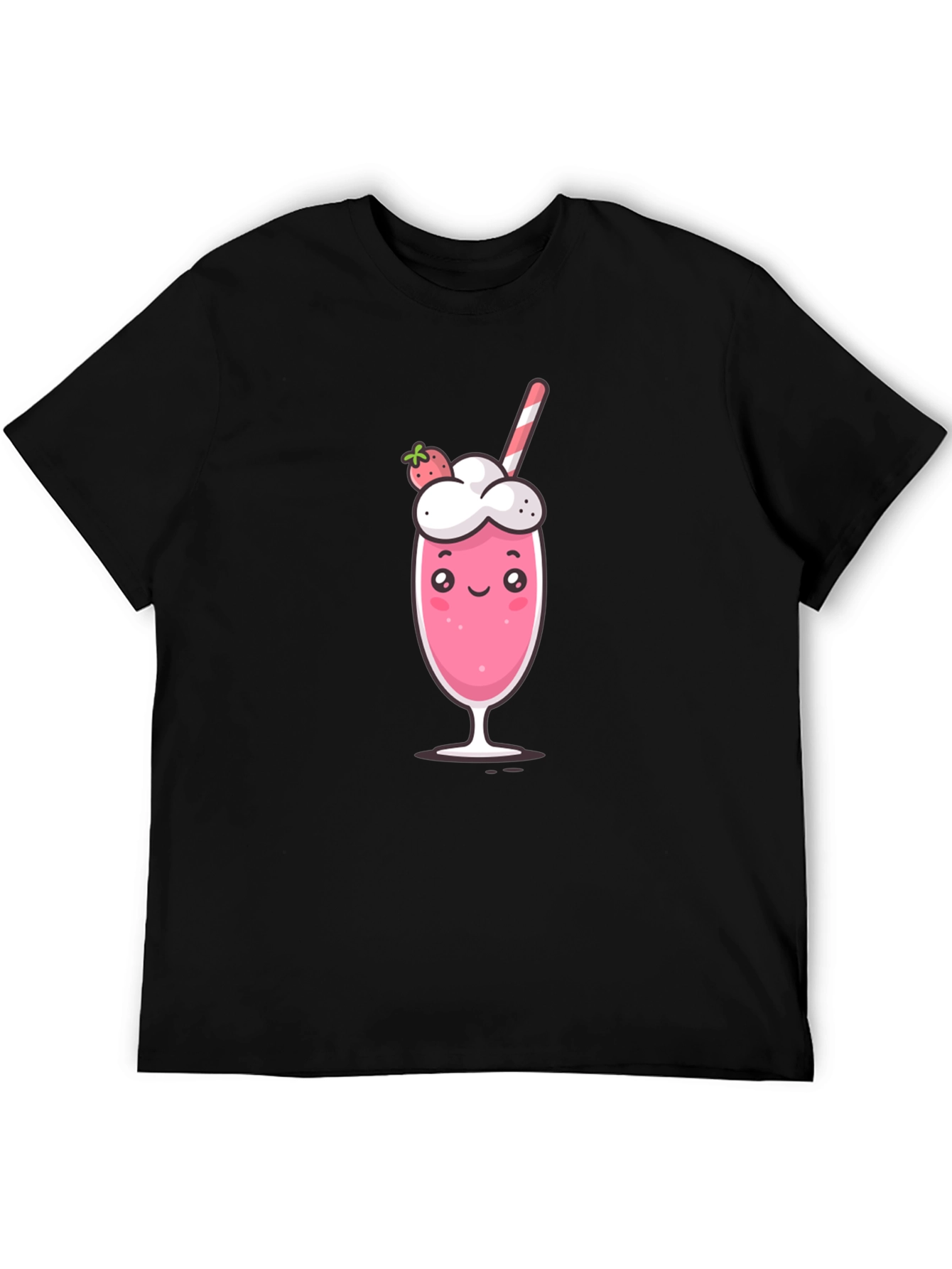 Cute Strawberry Milkshake Graphic Tee