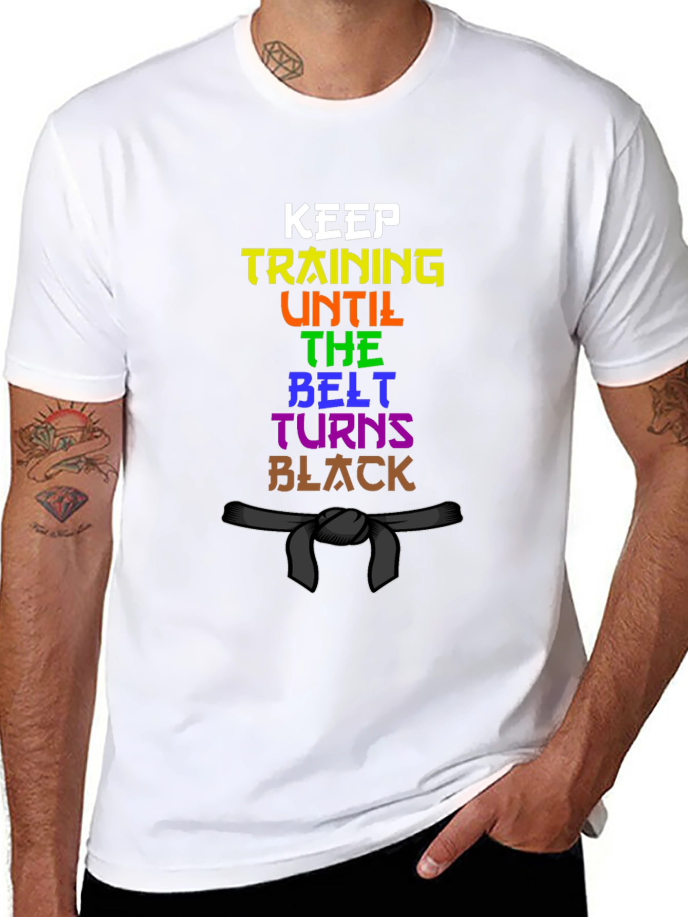Keep Training Until the Belt Turns Black T-Shirt