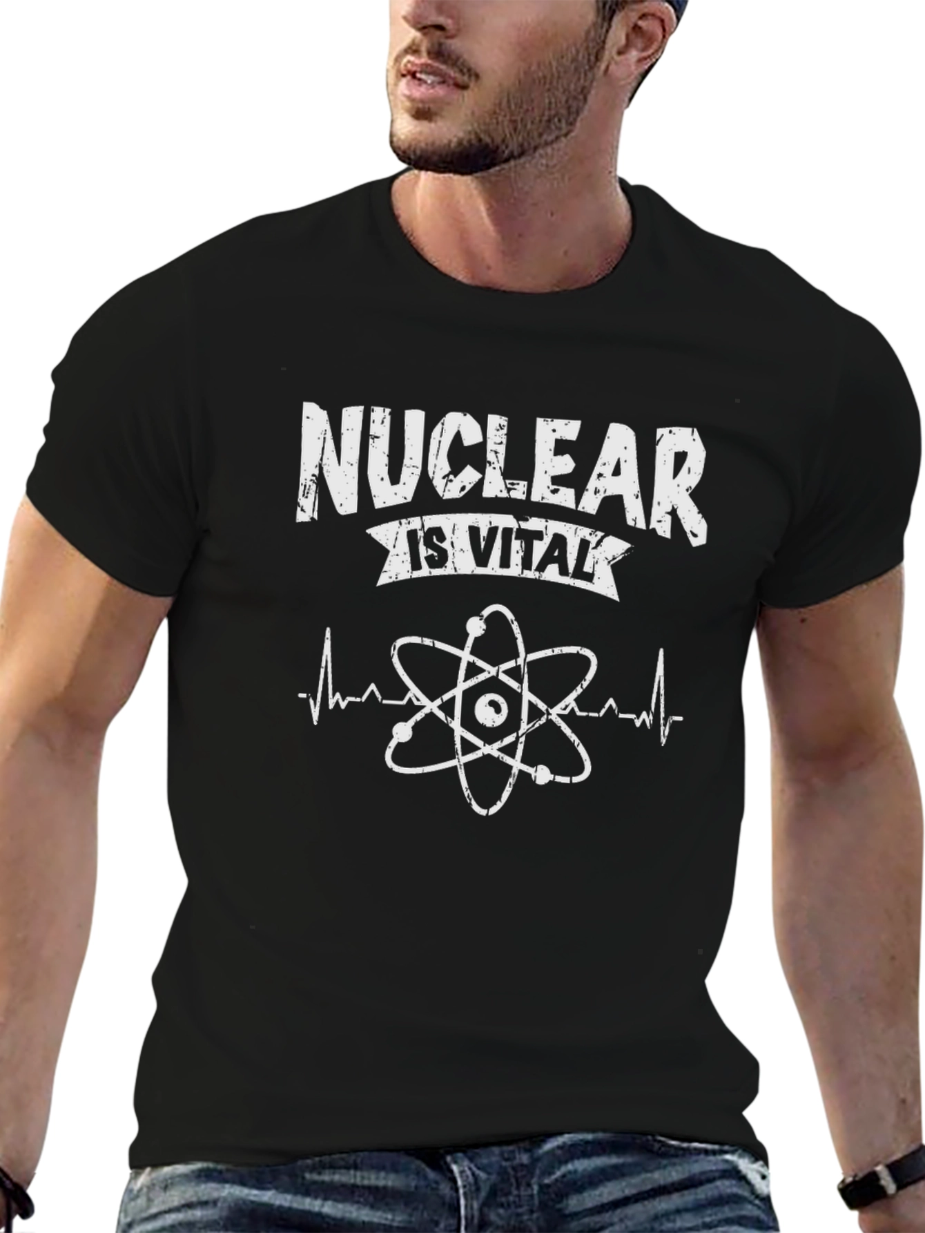 Nuclear is Vital Graphic Print Tee