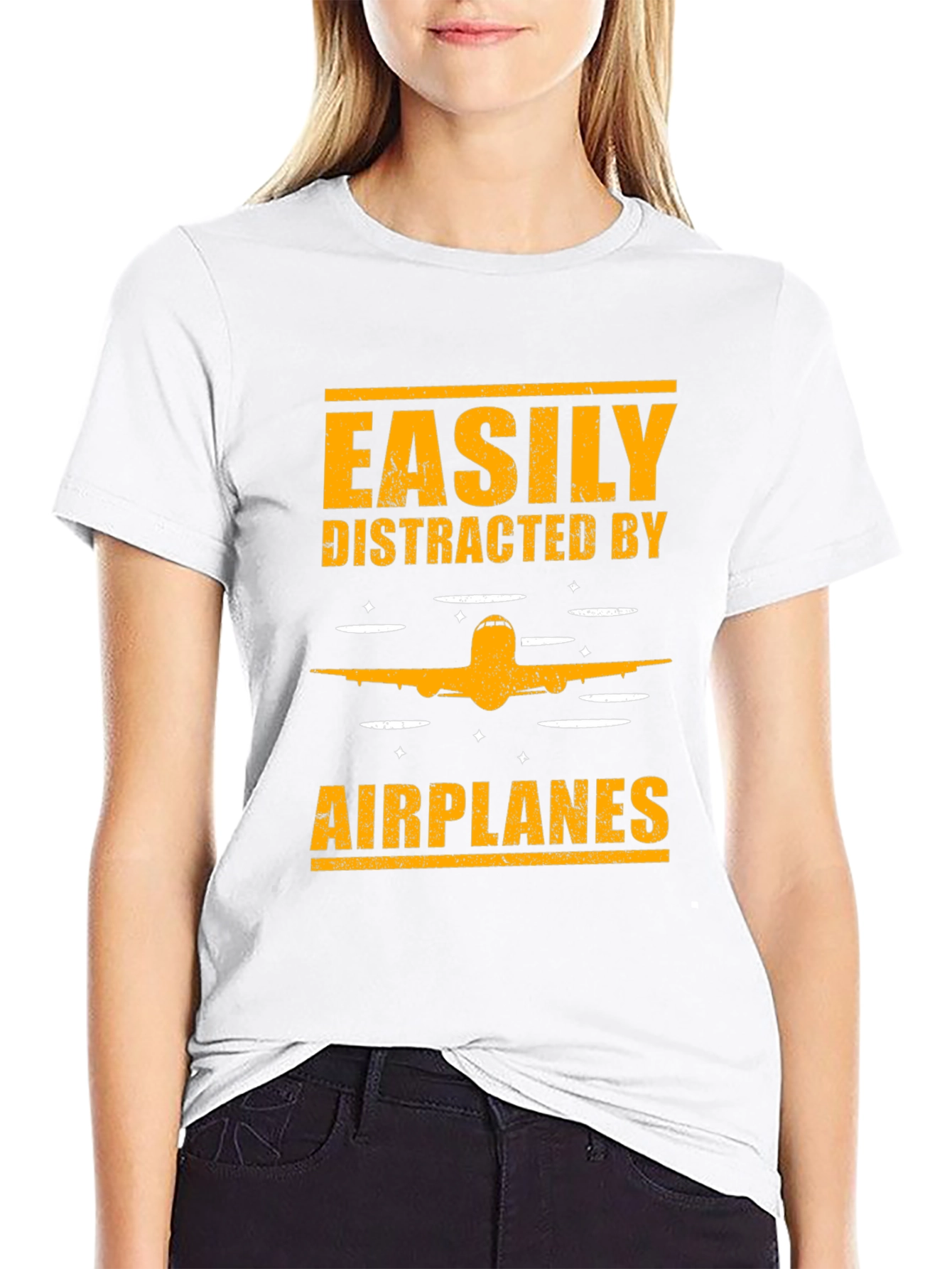 Easily Distracted by Airplanes T-Shirt