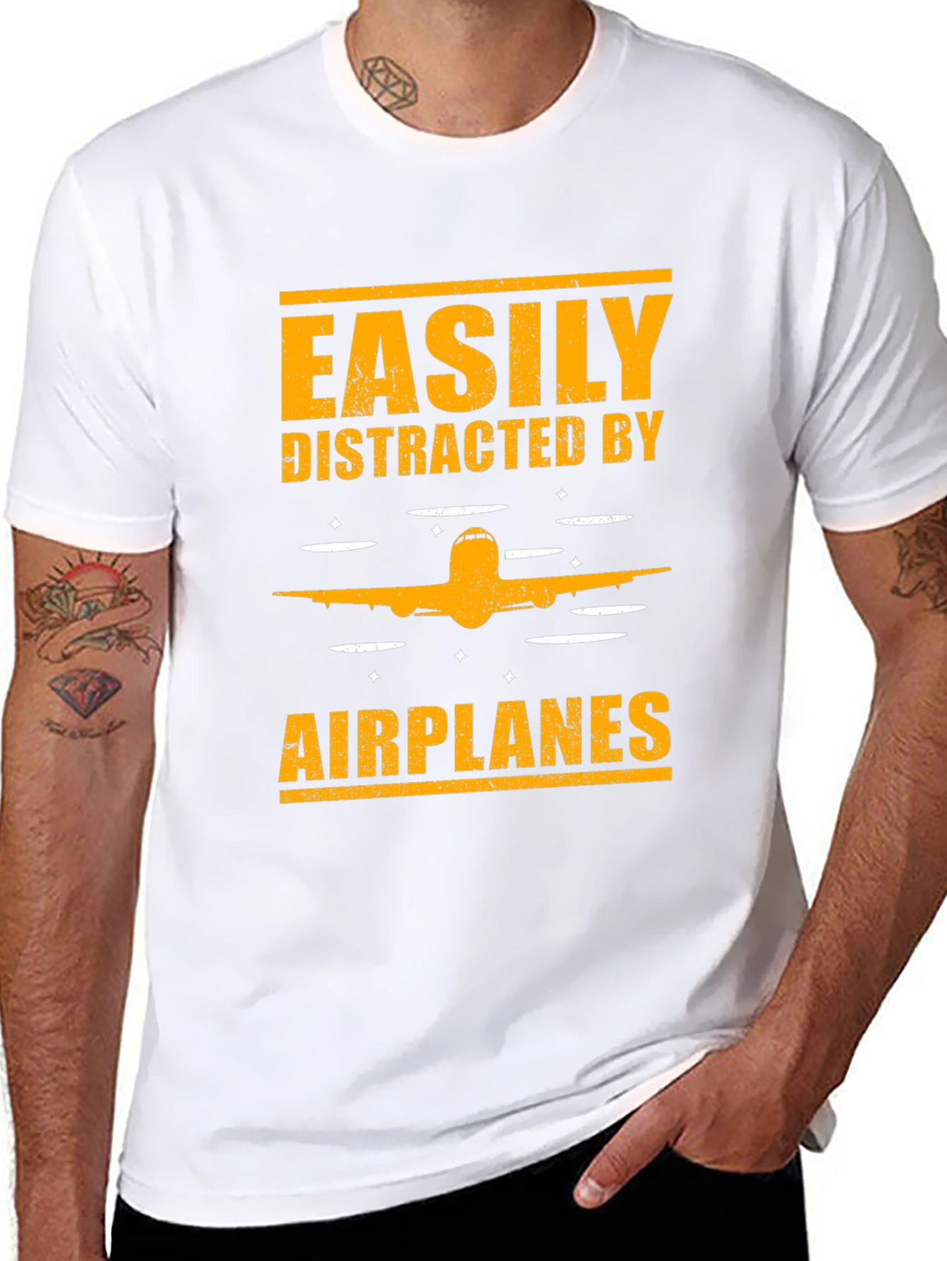 Easily Distracted by Airplanes T-Shirt