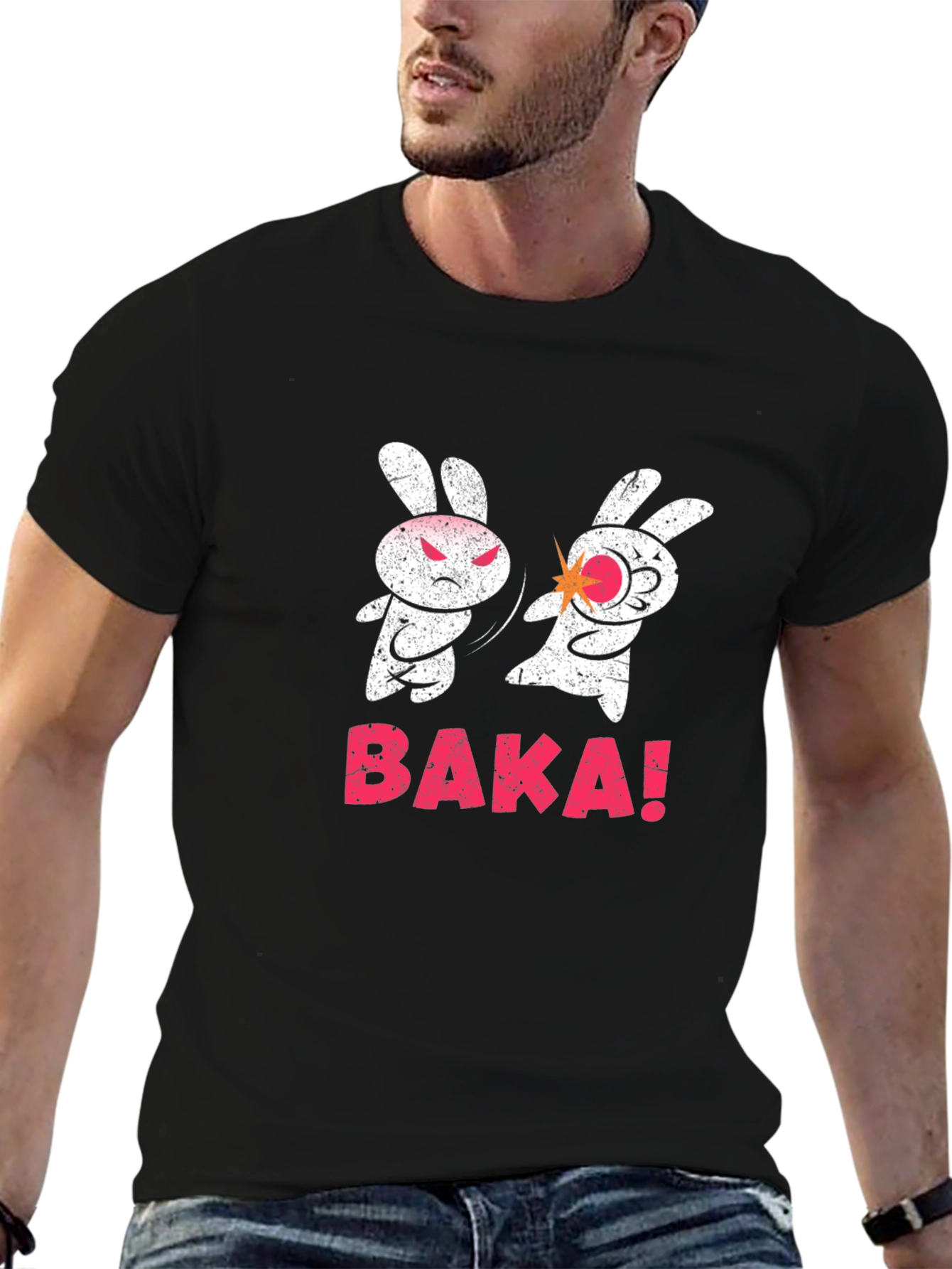 Baka Funny Bunny Slap T-Shirt