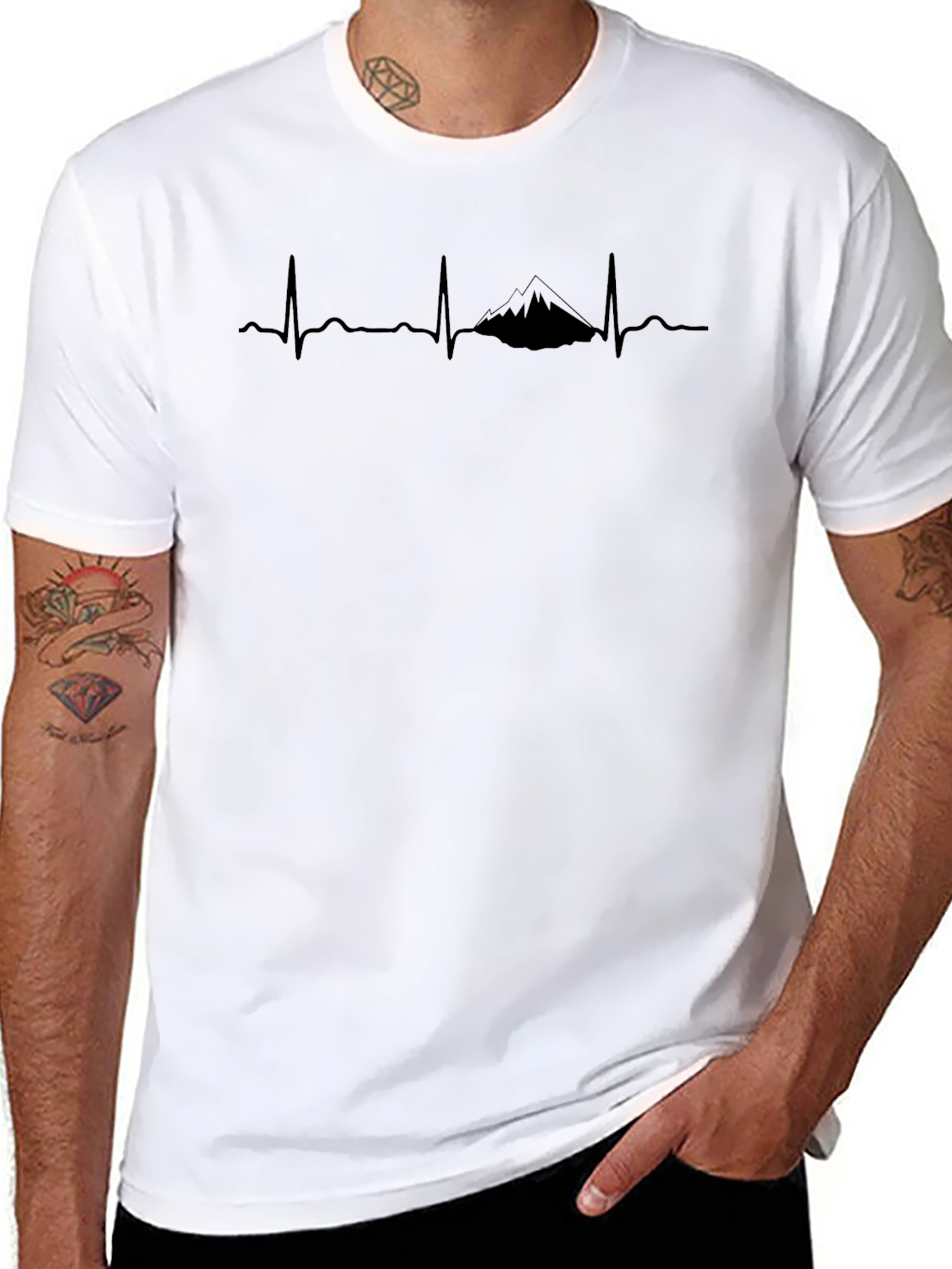 Mountain Heartbeat T-Shirt - Adventure Awaits!