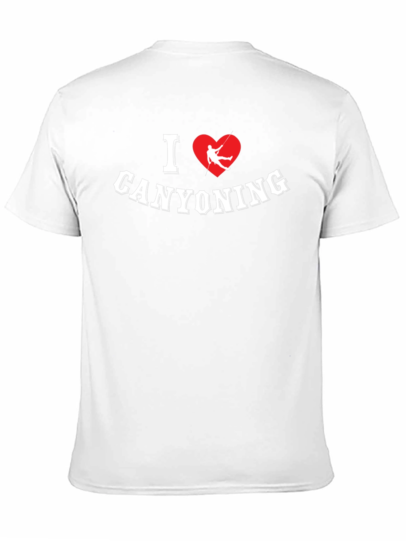 I Love Canyoning Black Graphic Tee