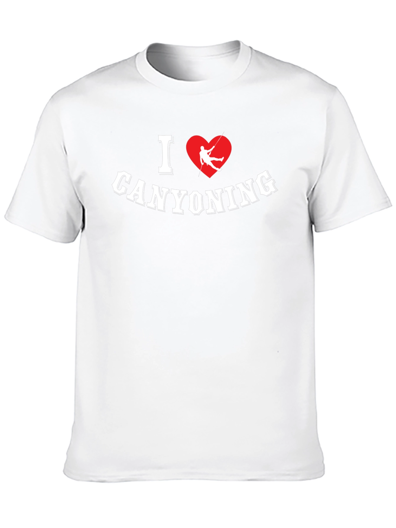 I Love Canyoning Black Graphic Tee