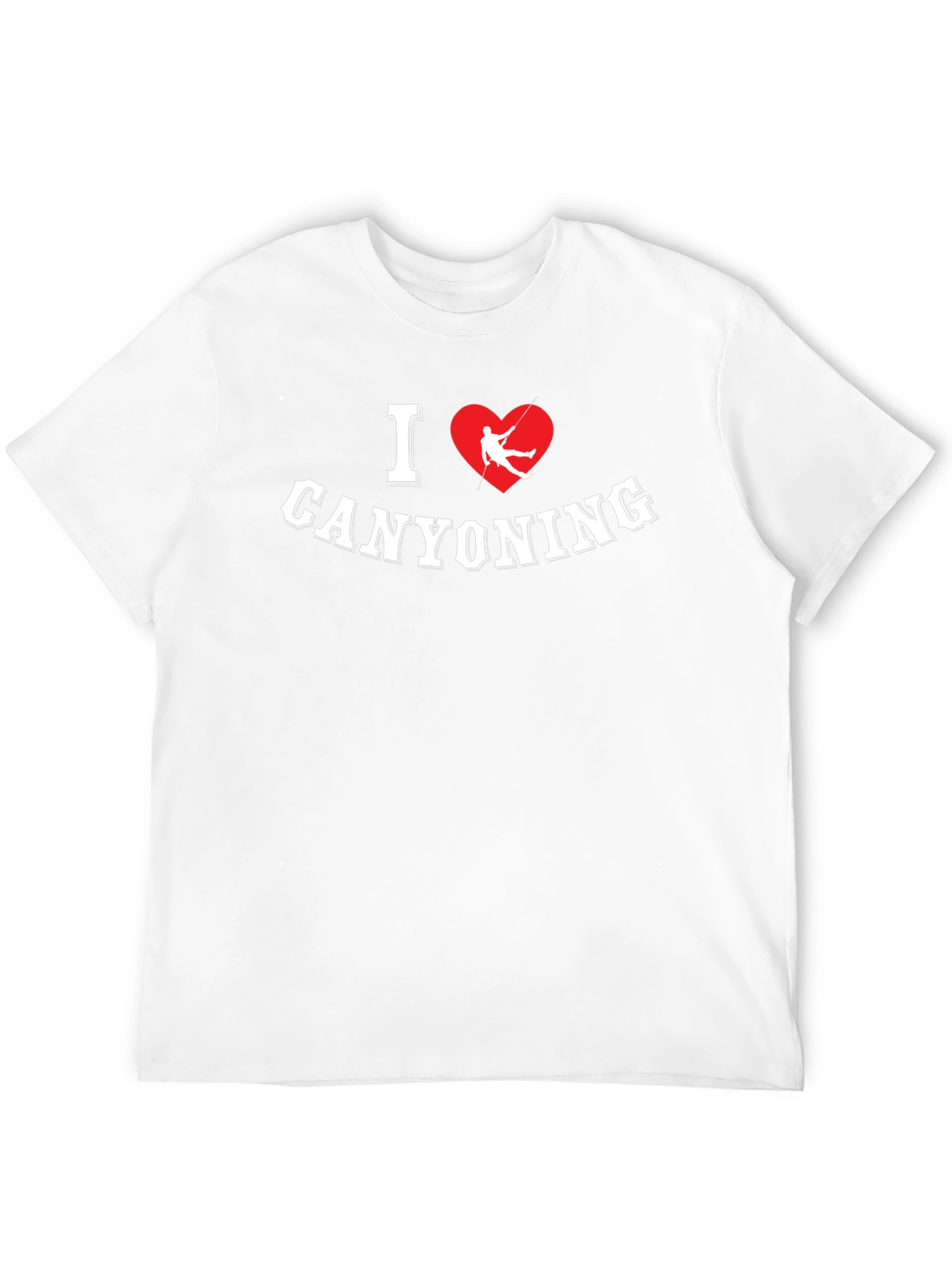 I Love Canyoning Black Graphic Tee