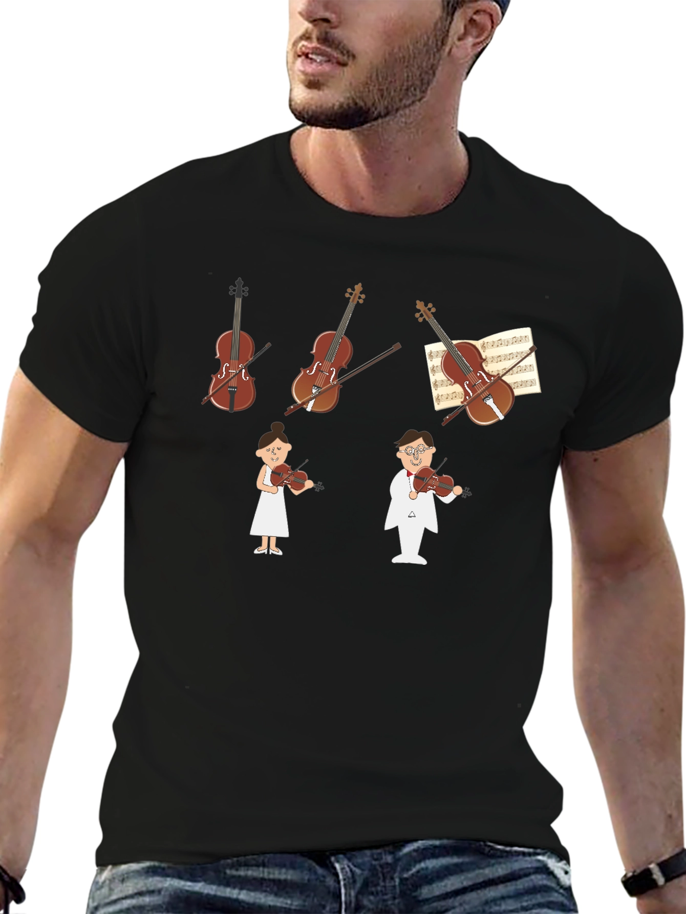 Violinist T-Shirt - Music Lover Tee