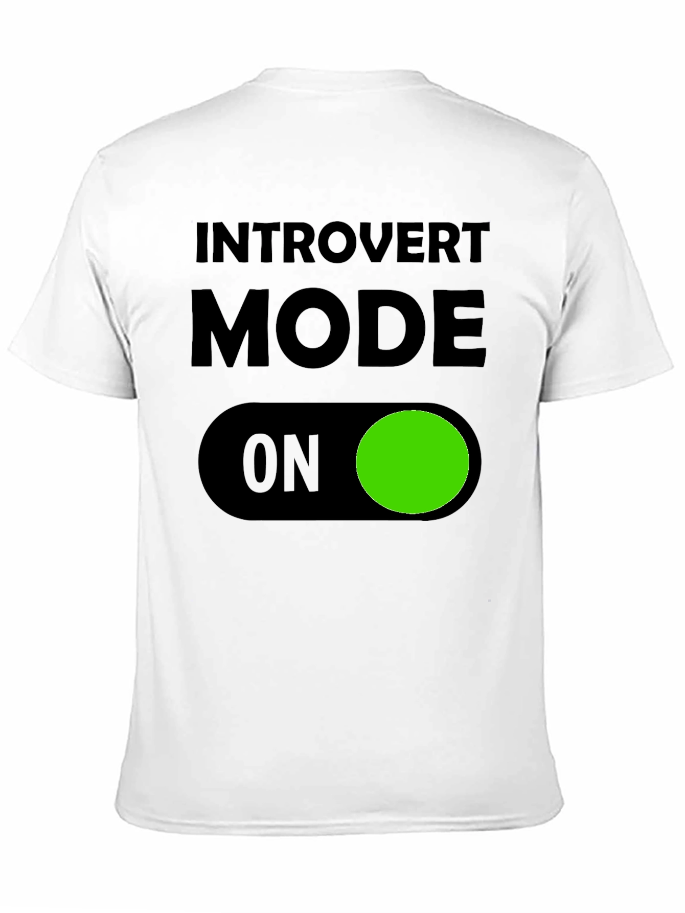 Introvert Mode ON T-Shirt - Black Graphic Tee
