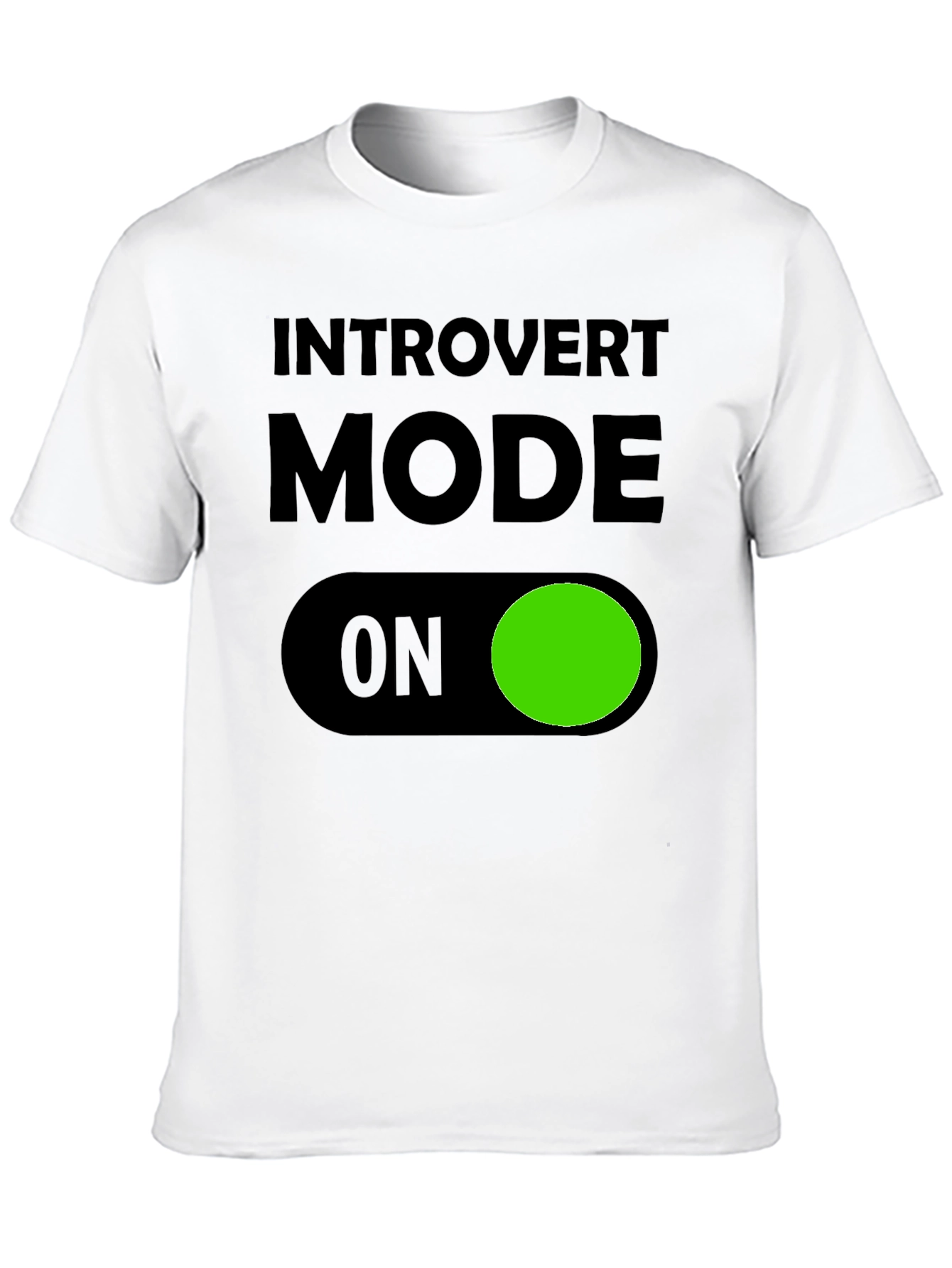 Introvert Mode ON T-Shirt - Black Graphic Tee