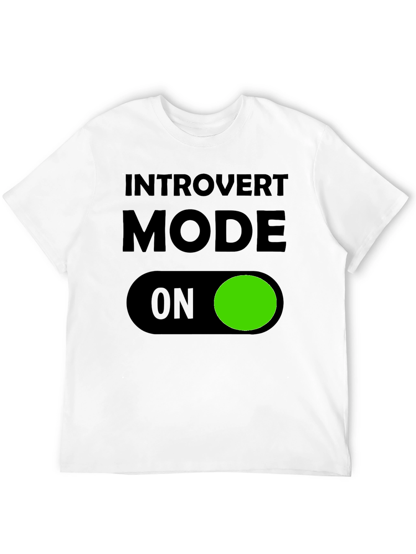 Introvert Mode ON T-Shirt - Black Graphic Tee