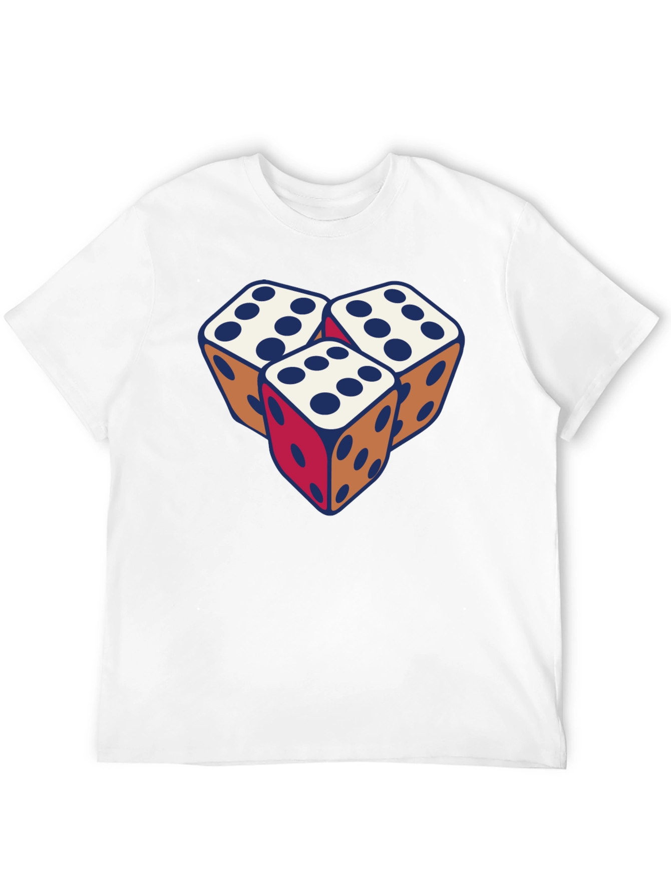 Dice Graphic Tee - Lucky Number Black T-Shirt