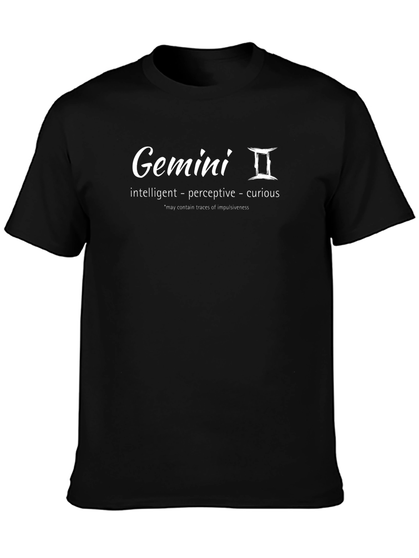 Gemini Zodiac Sign T-Shirt - Intelligent Perceptive Curious