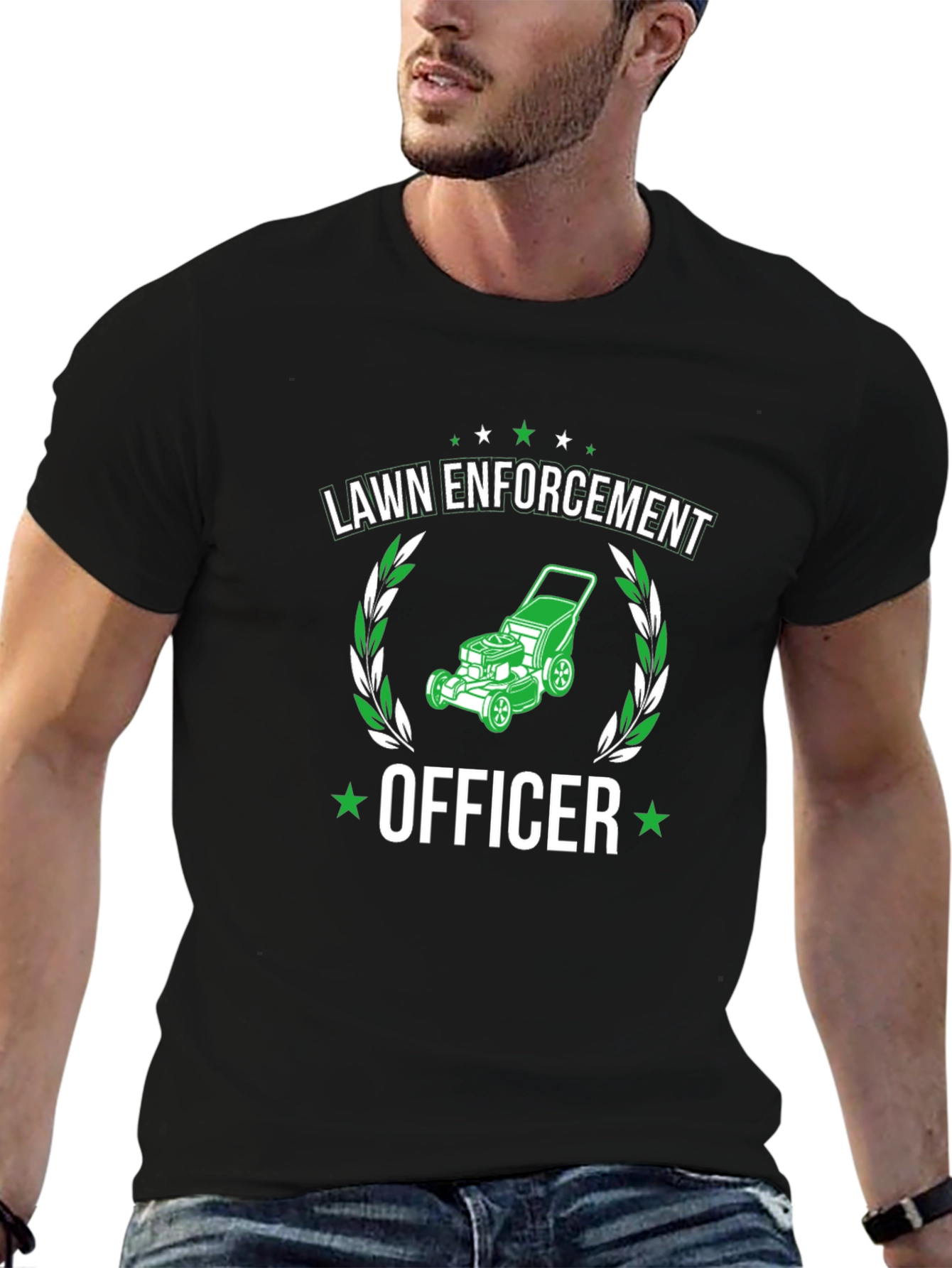 Lawn Enforcement Officer Graphic T-Shirt