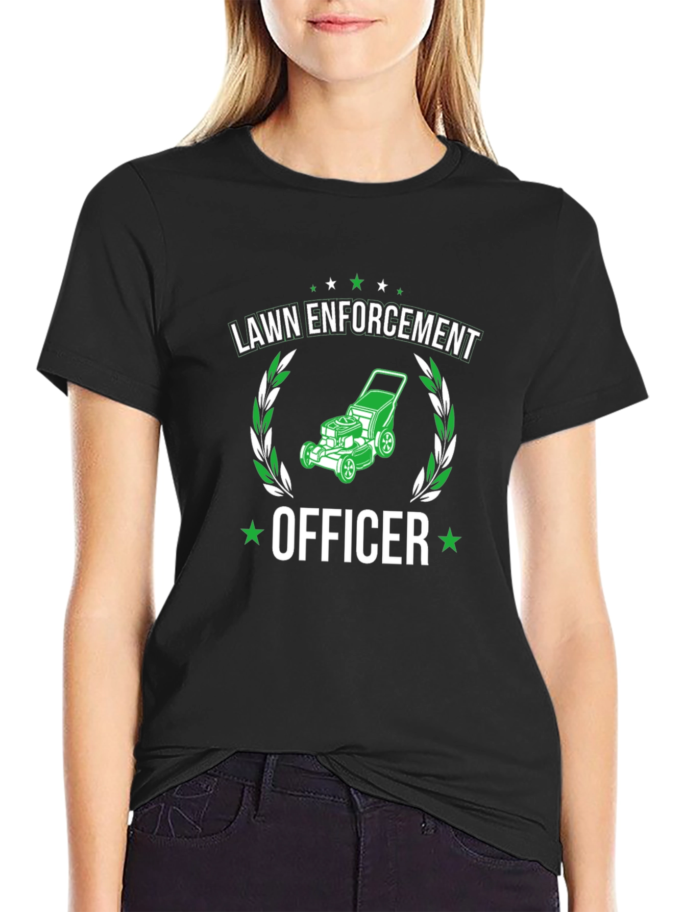 Lawn Enforcement Officer Graphic T-Shirt
