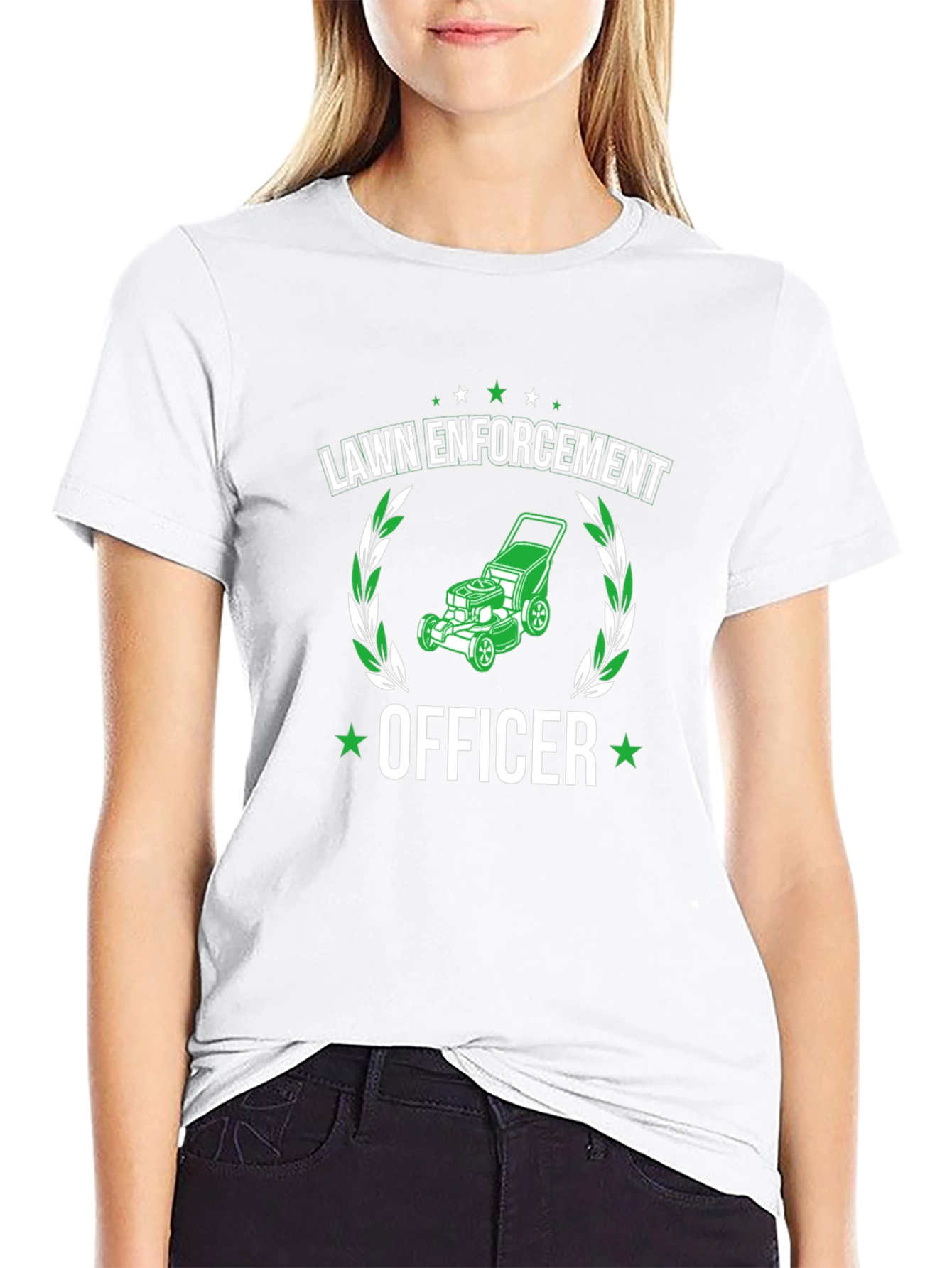 Lawn Enforcement Officer Graphic T-Shirt