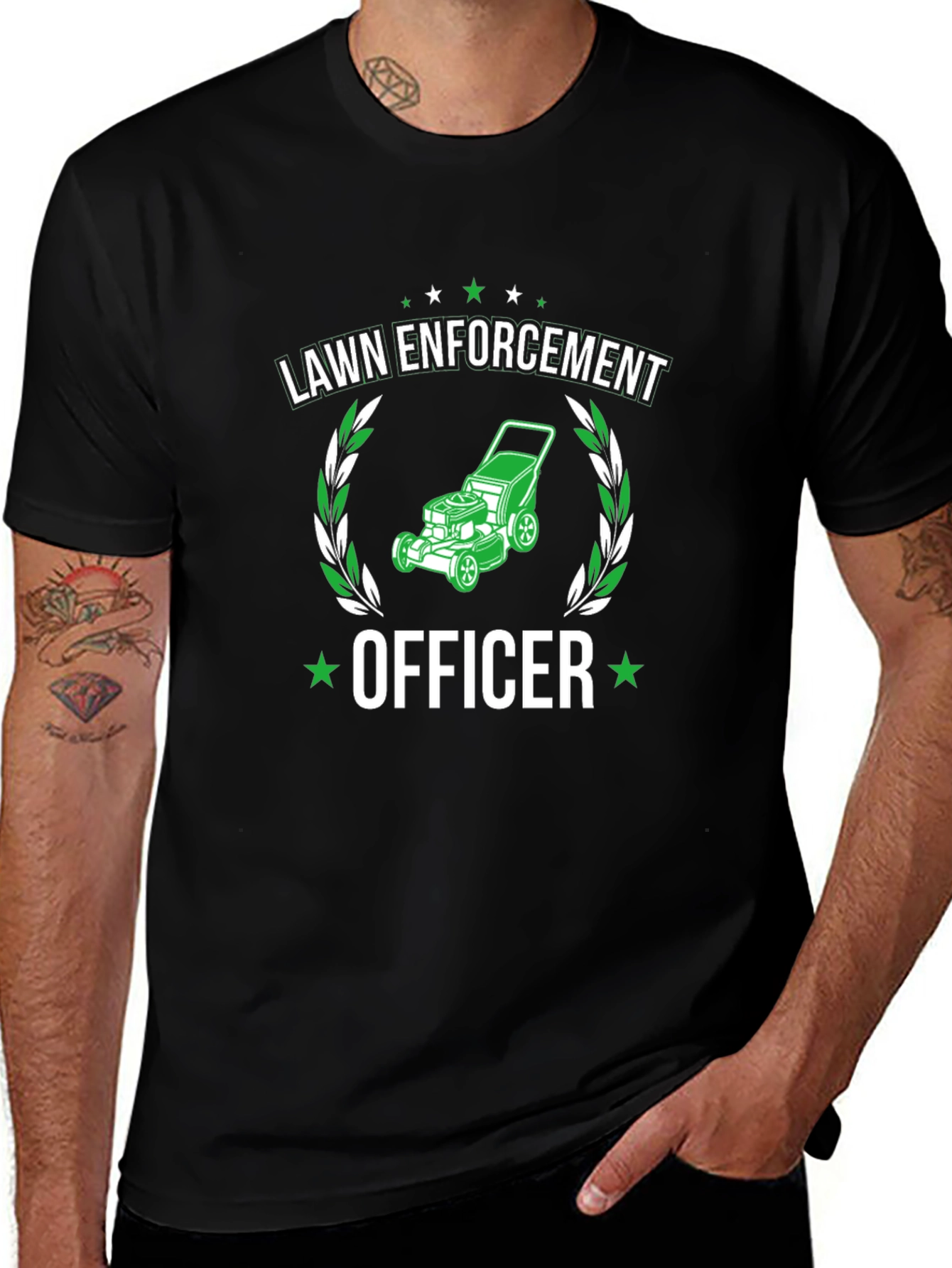 Lawn Enforcement Officer Graphic T-Shirt