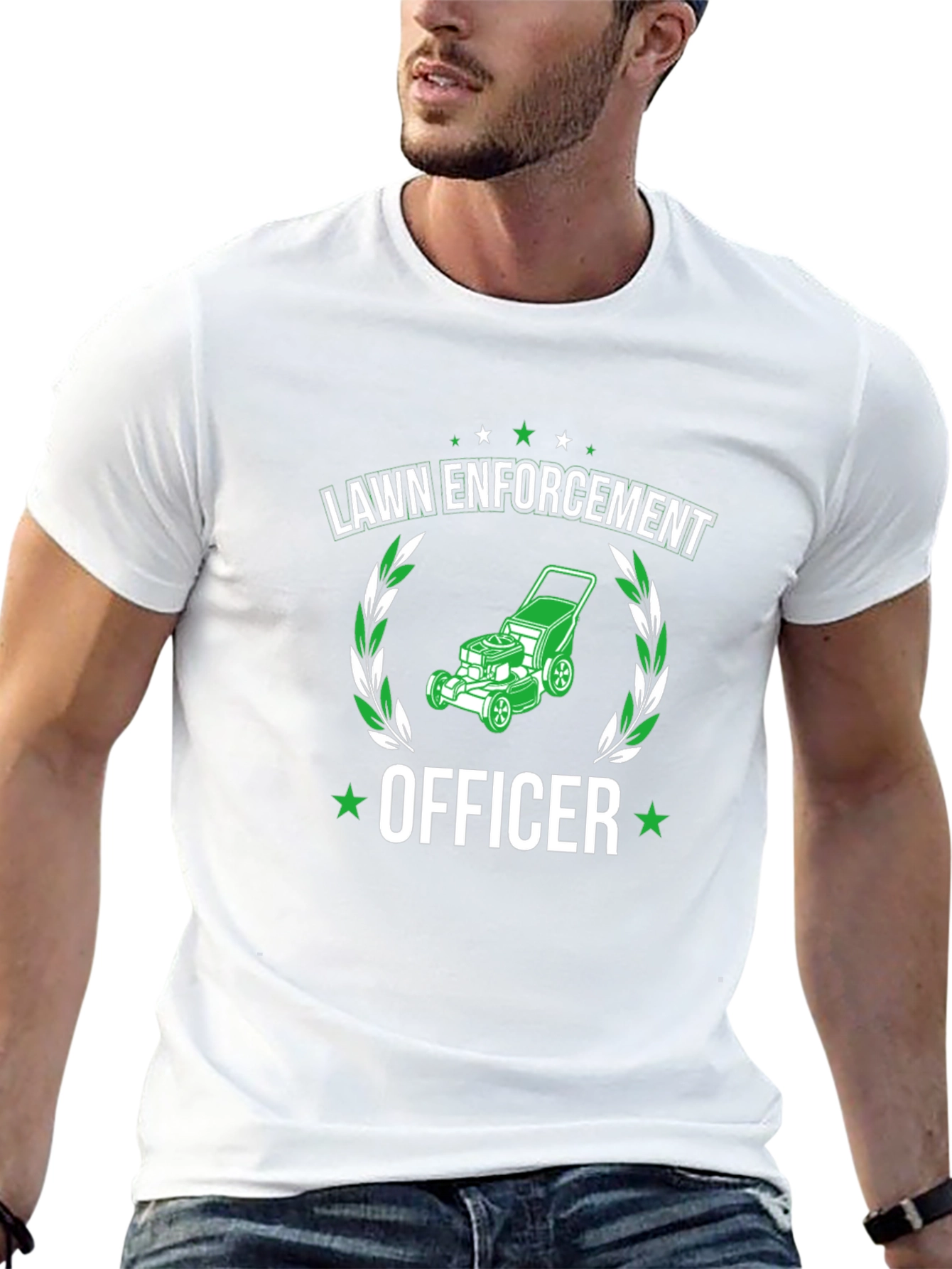 Lawn Enforcement Officer Graphic T-Shirt
