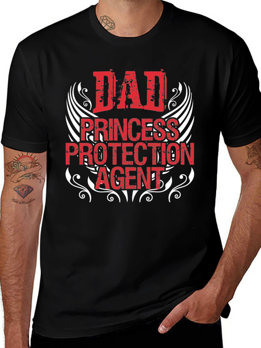 Dad Princess Protection Agent Graphic Tee