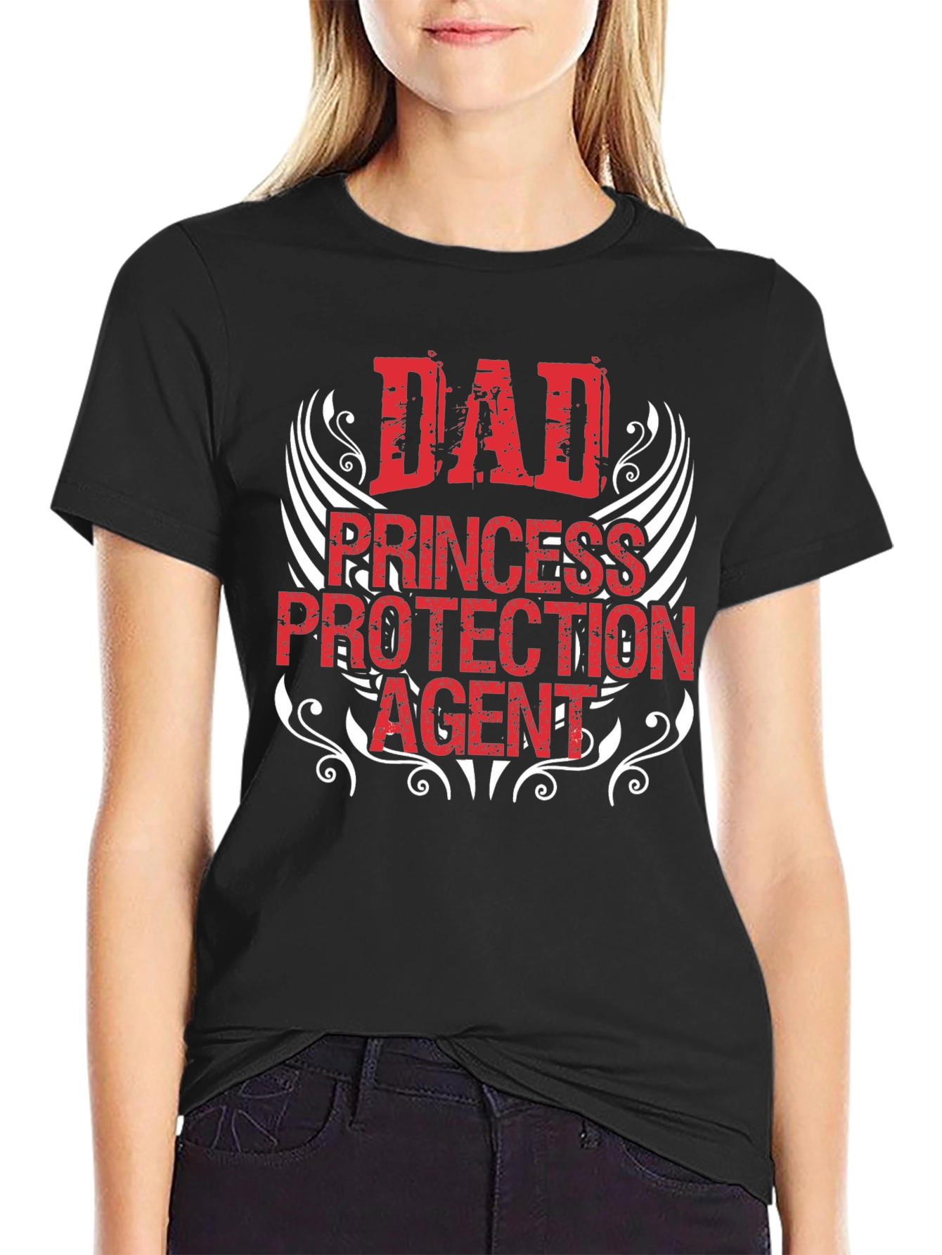 Dad Princess Protection Agent Graphic Tee