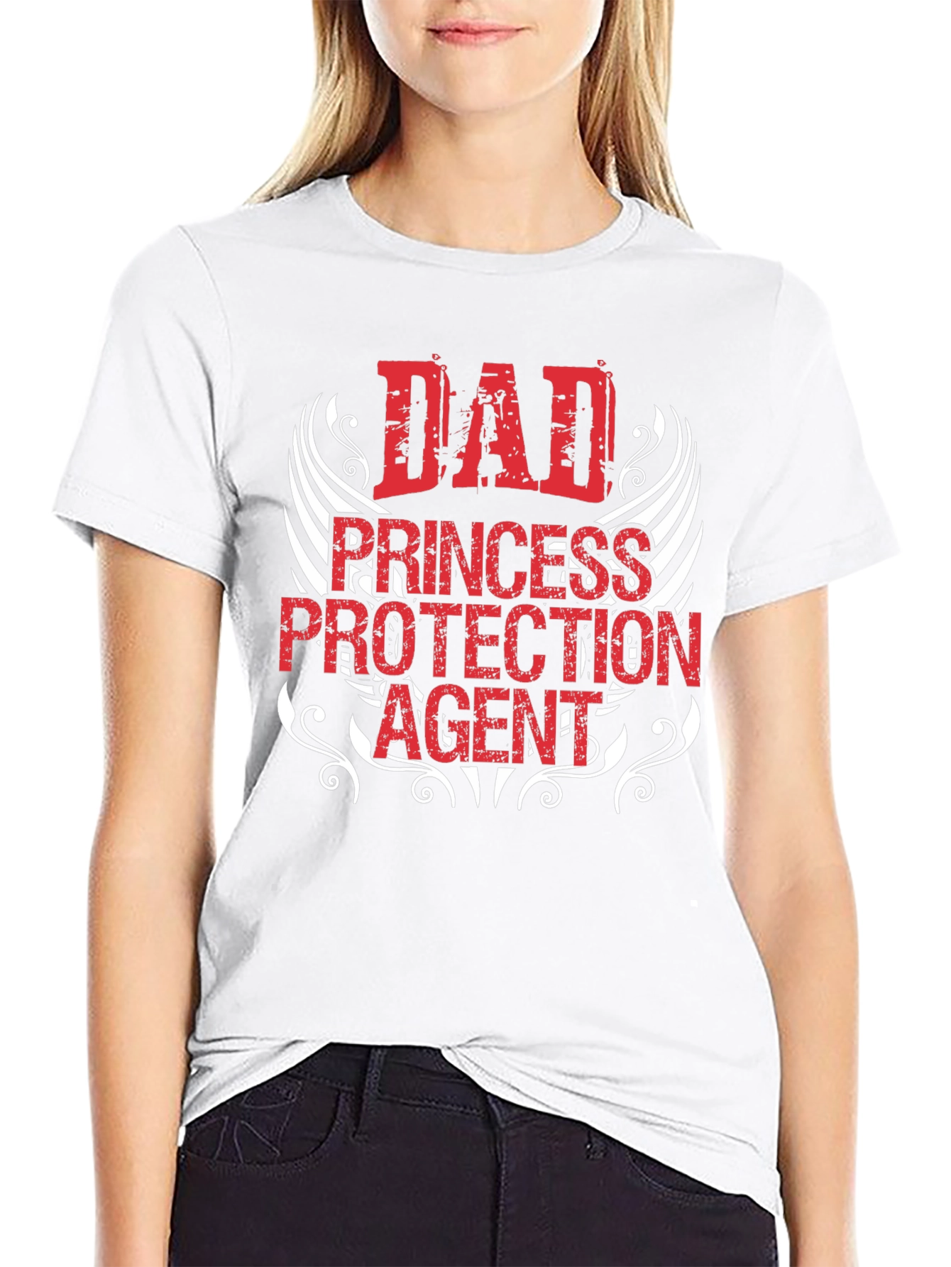 Dad Princess Protection Agent Graphic Tee