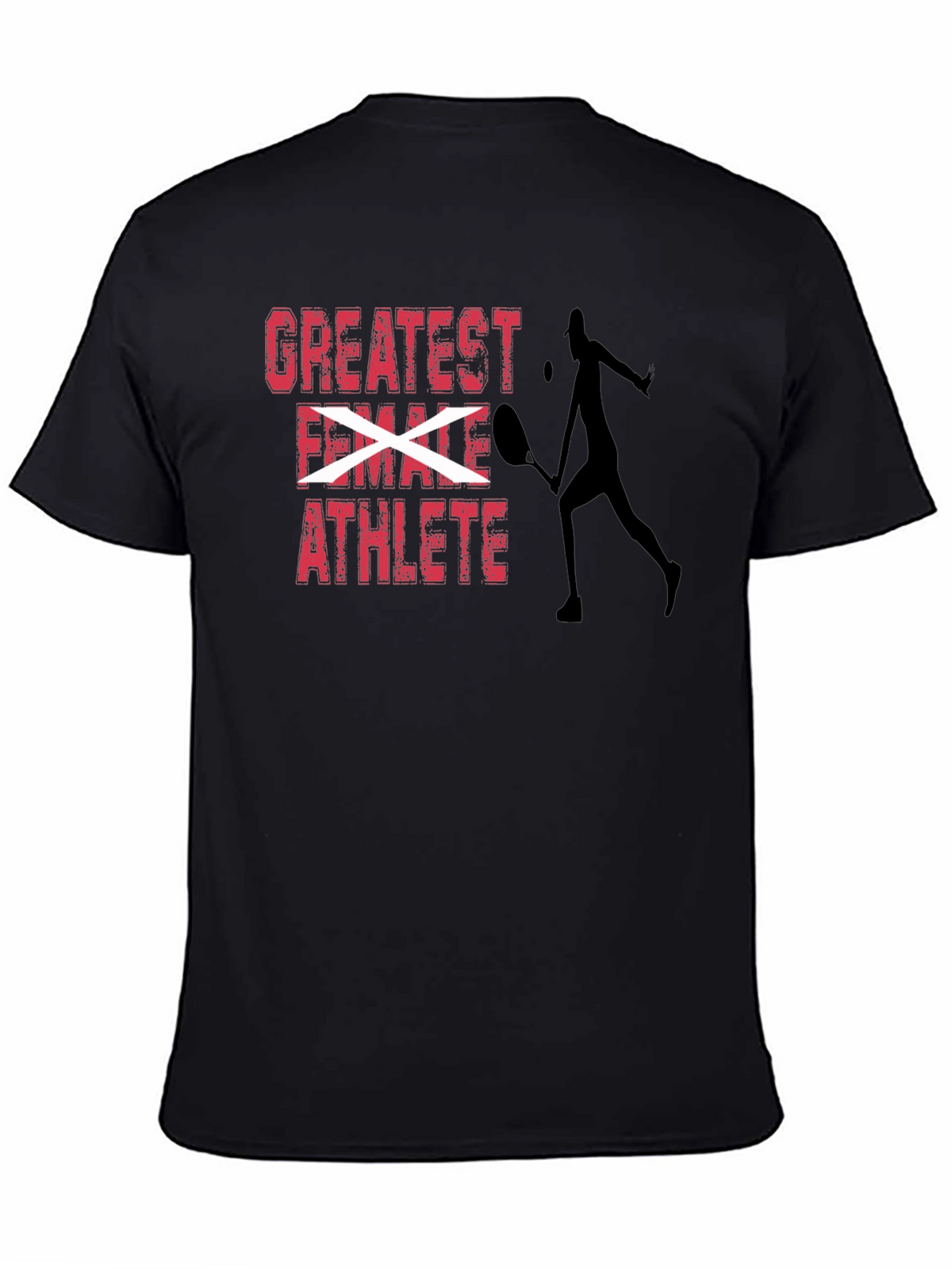 Greatest Female Athlete Tennis Player Graphic T-Shirt