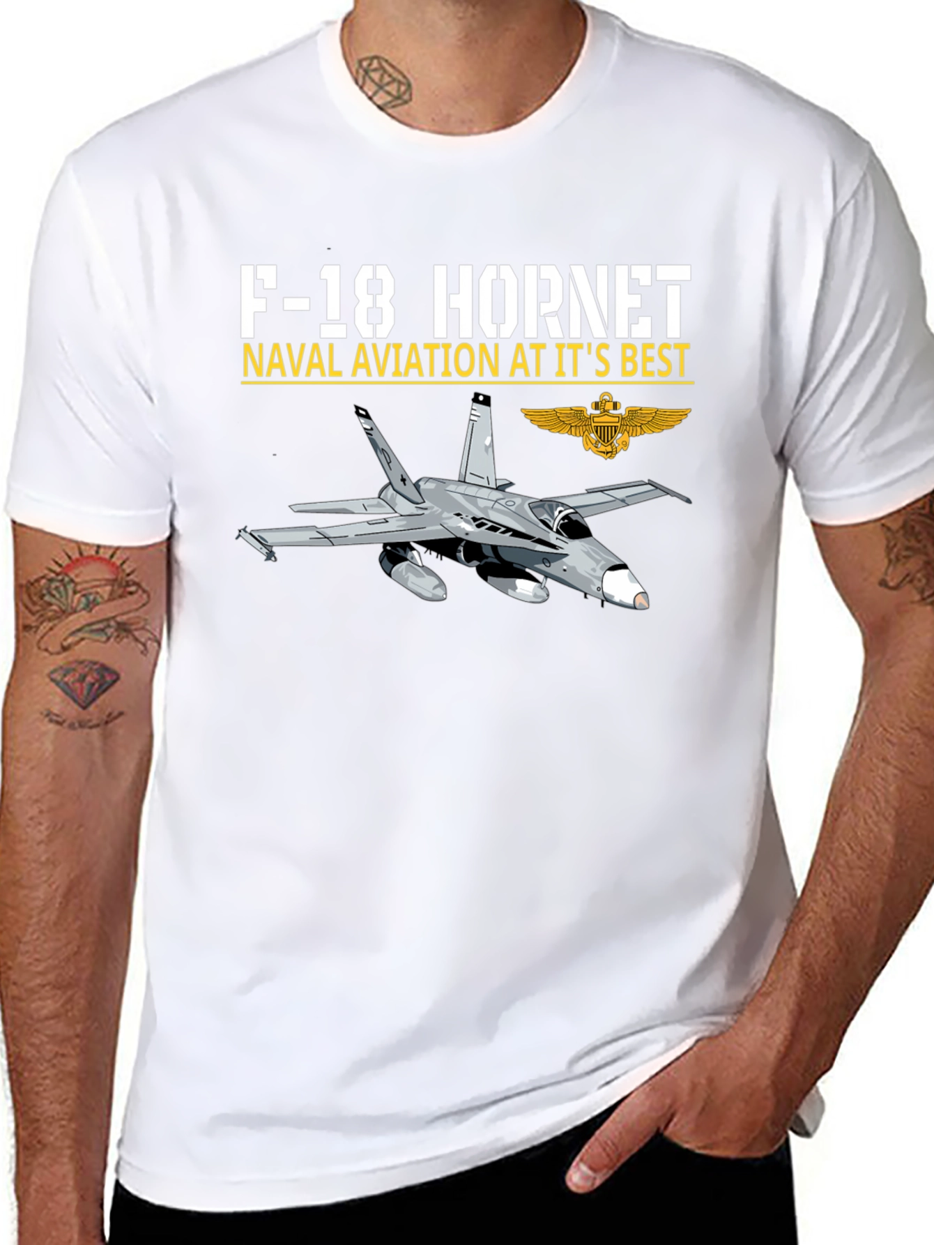 F-18 Hornet Naval Aviation T-Shirt