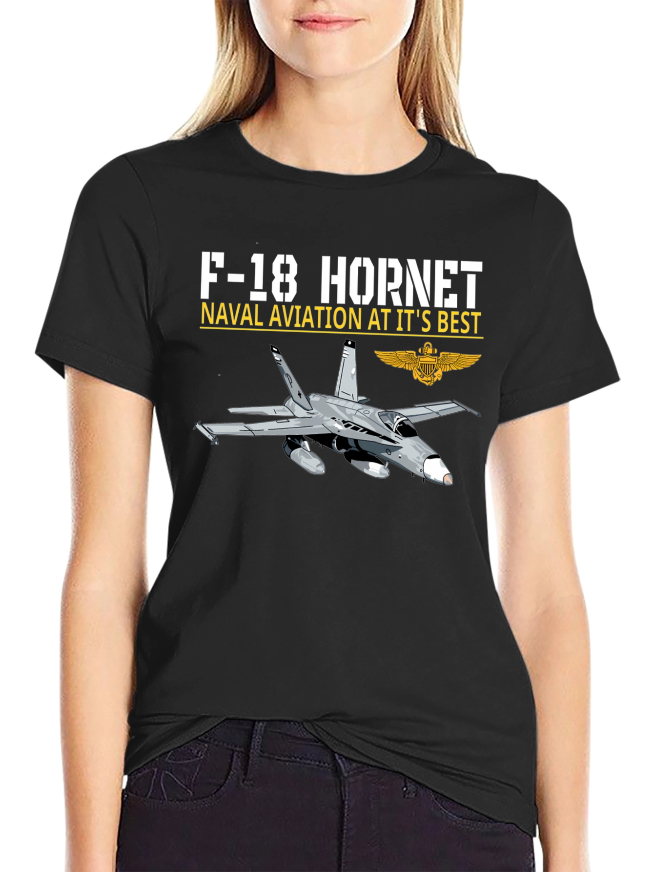 F-18 Hornet Naval Aviation T-Shirt