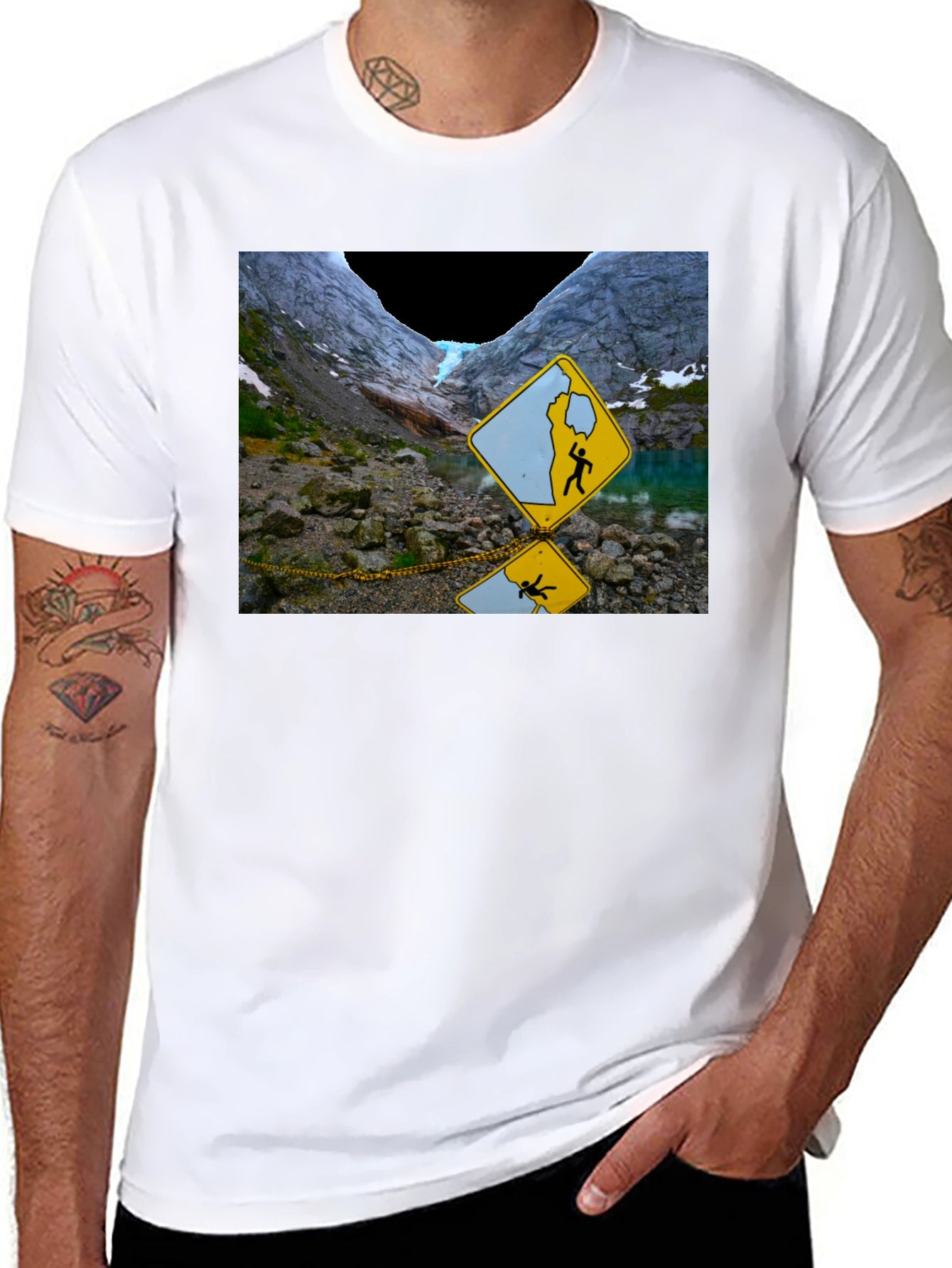 Glacier Hazard T-Shirt - Unique Design