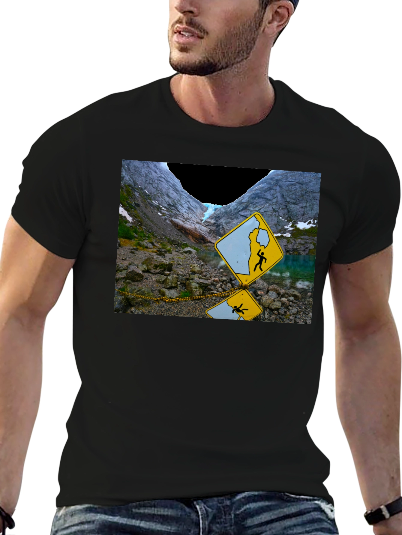 Glacier Hazard T-Shirt - Unique Design