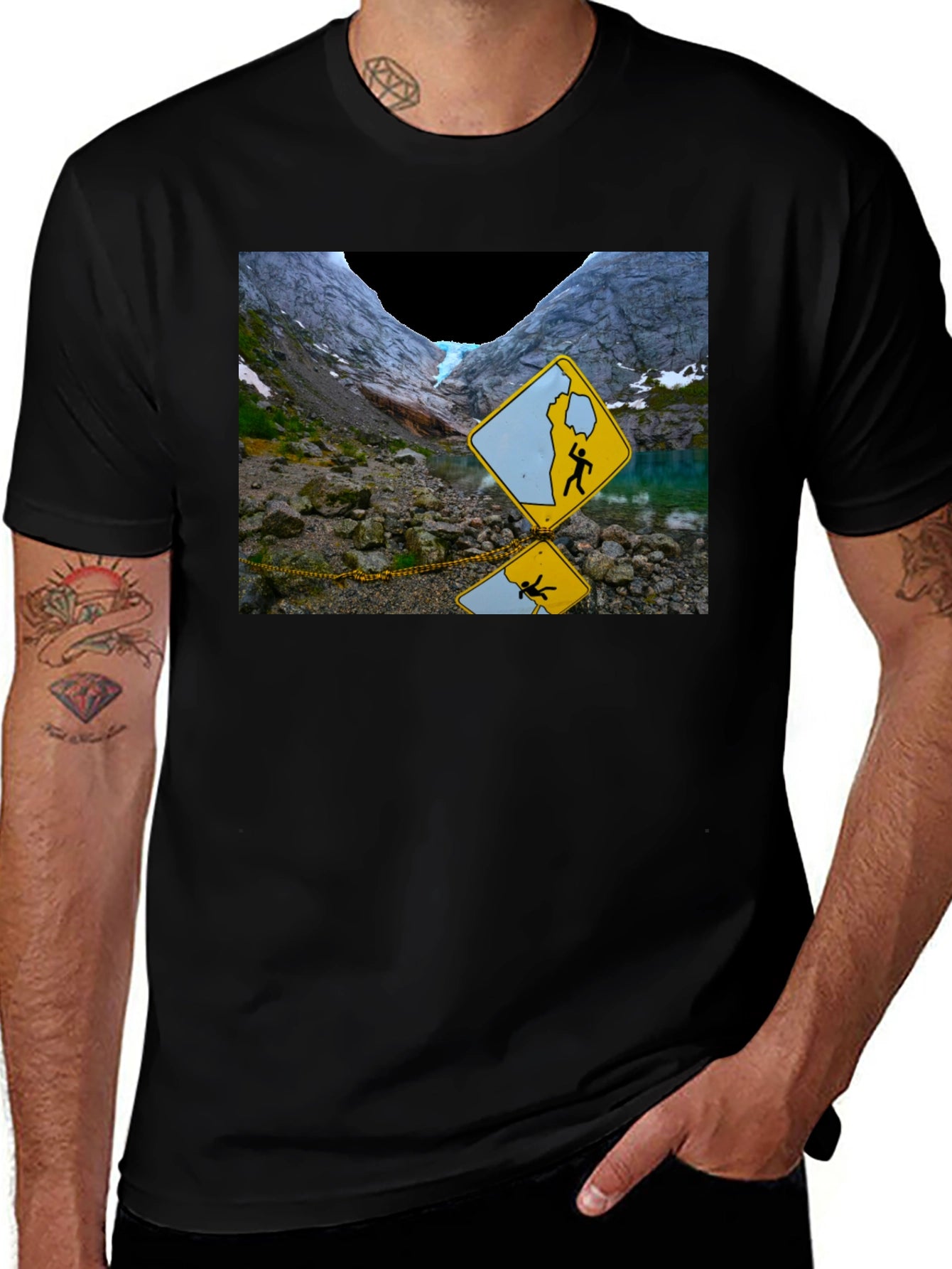 Glacier Hazard T-Shirt - Unique Design