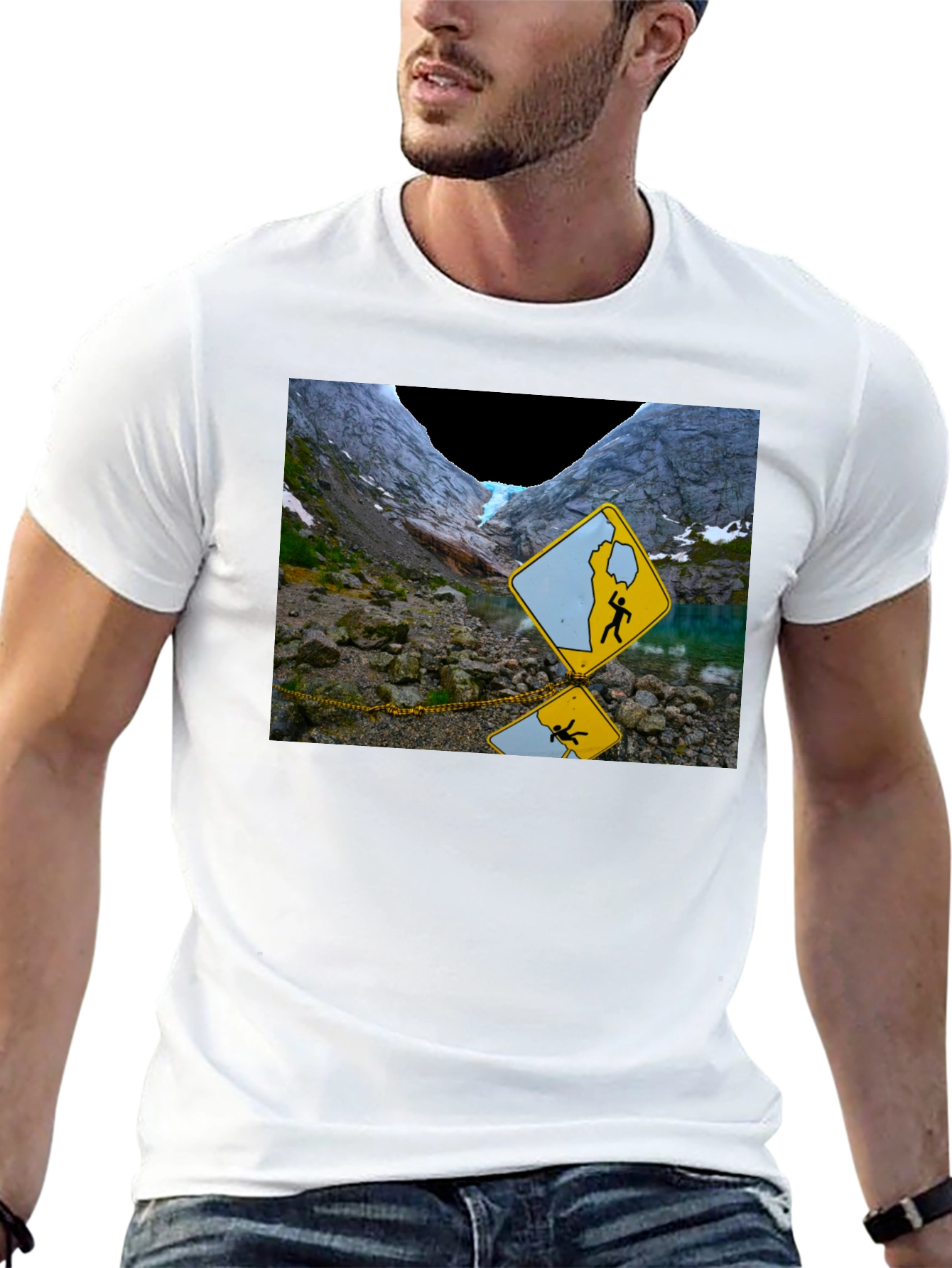 Glacier Hazard T-Shirt - Unique Design