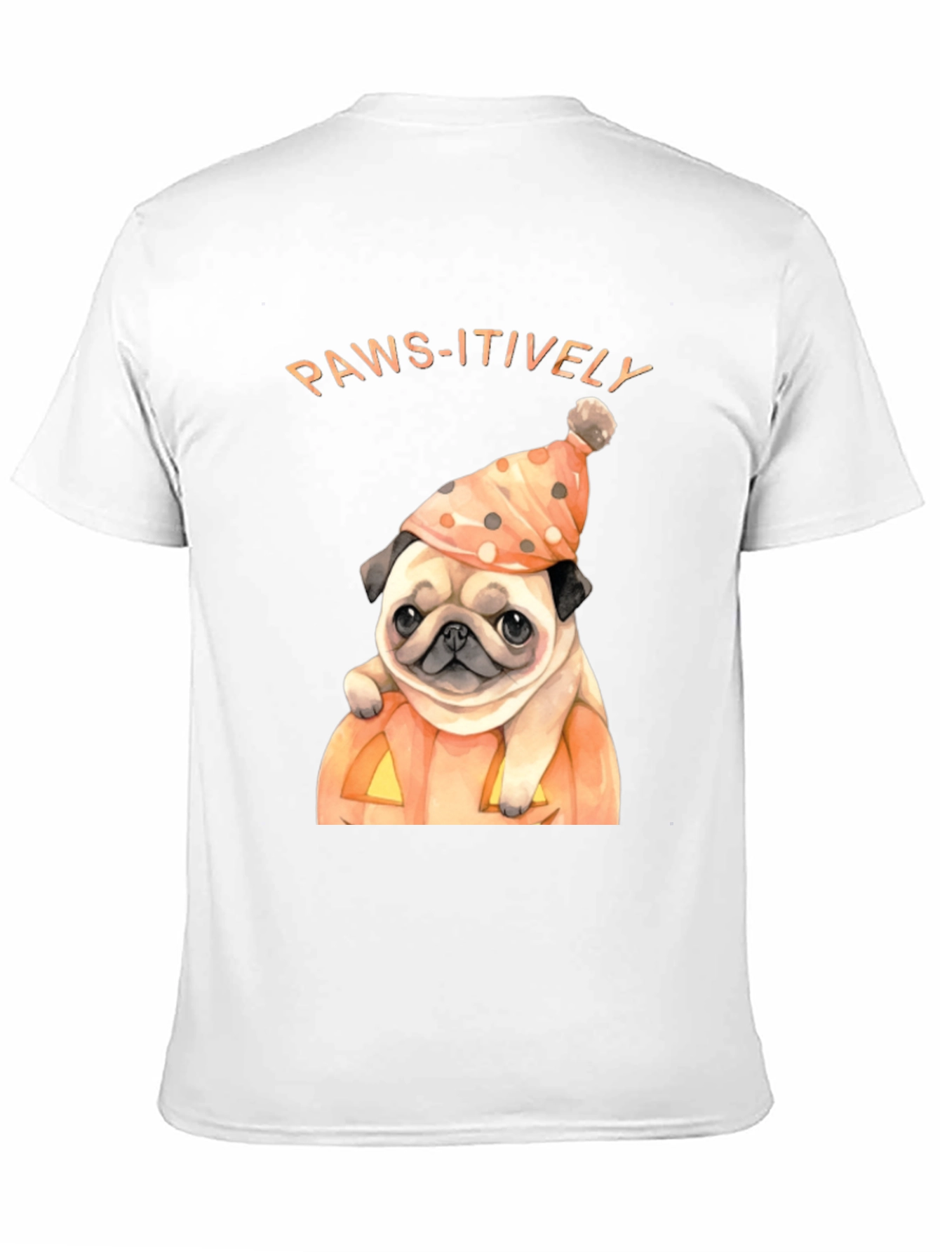 Paws-itively Halloween Pug T-Shirt