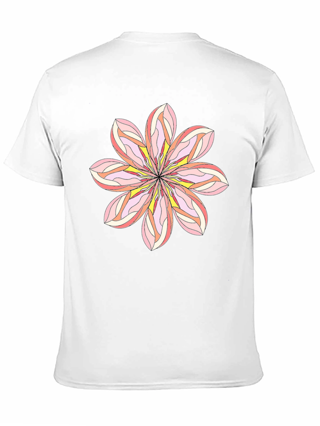 Floral Graphic Tee - Black Cotton Blend