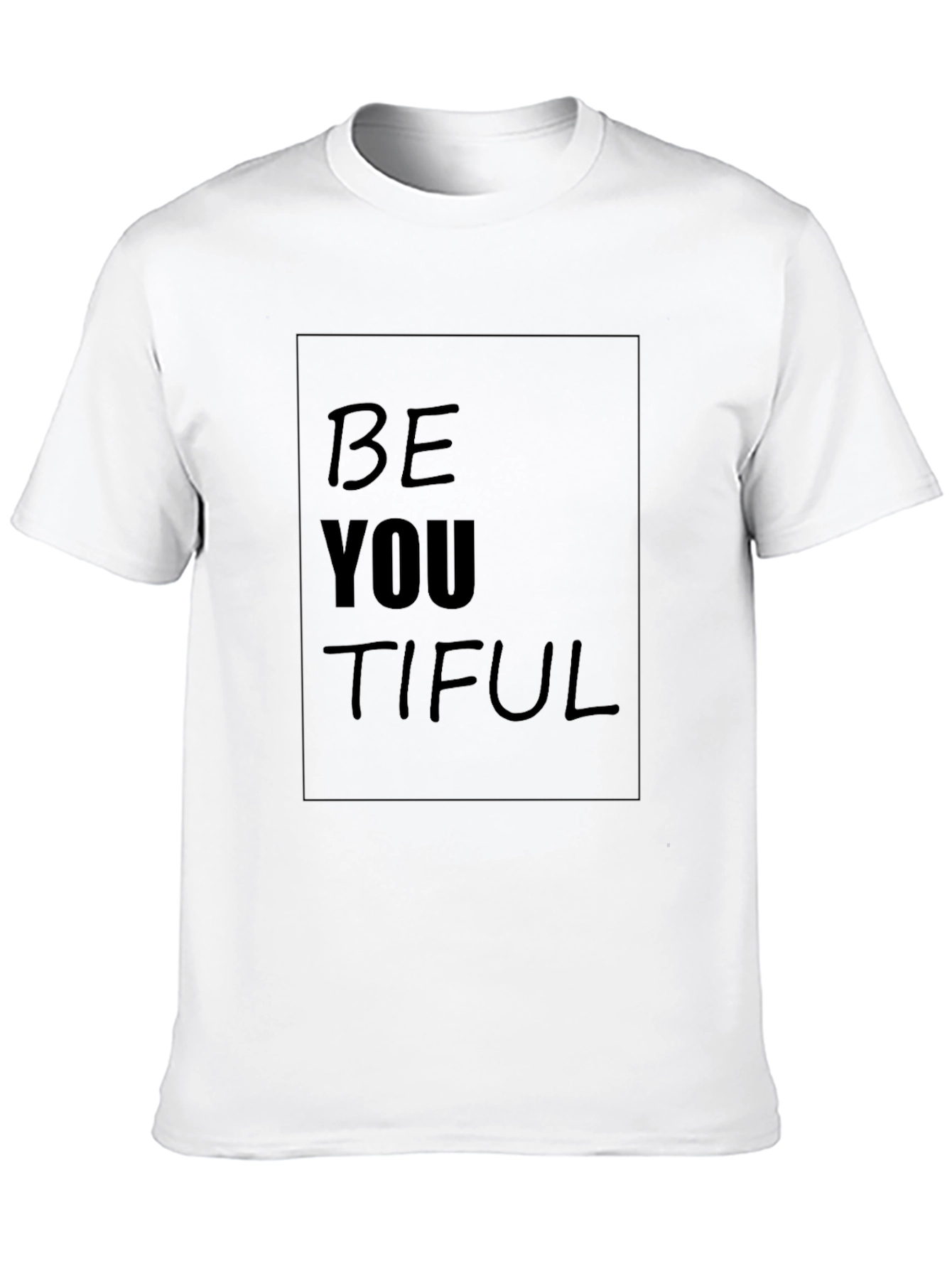 Be YOU TIFUL Black T-Shirt - Inspirational Design