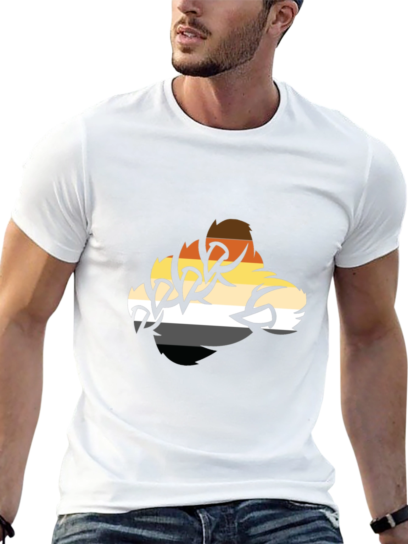 Bear Pride T-Shirt - Claw Stripes Design