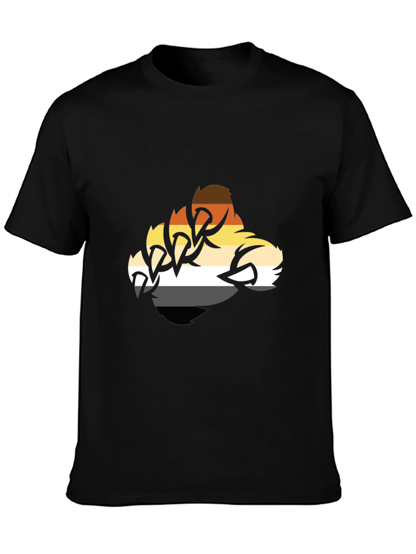 Bear Pride T-Shirt - Claw Stripes Design