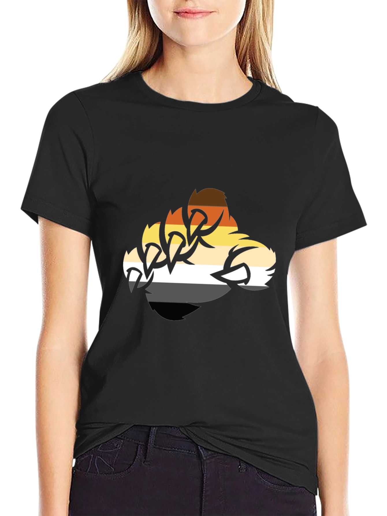 Bear Pride T-Shirt - Claw Stripes Design