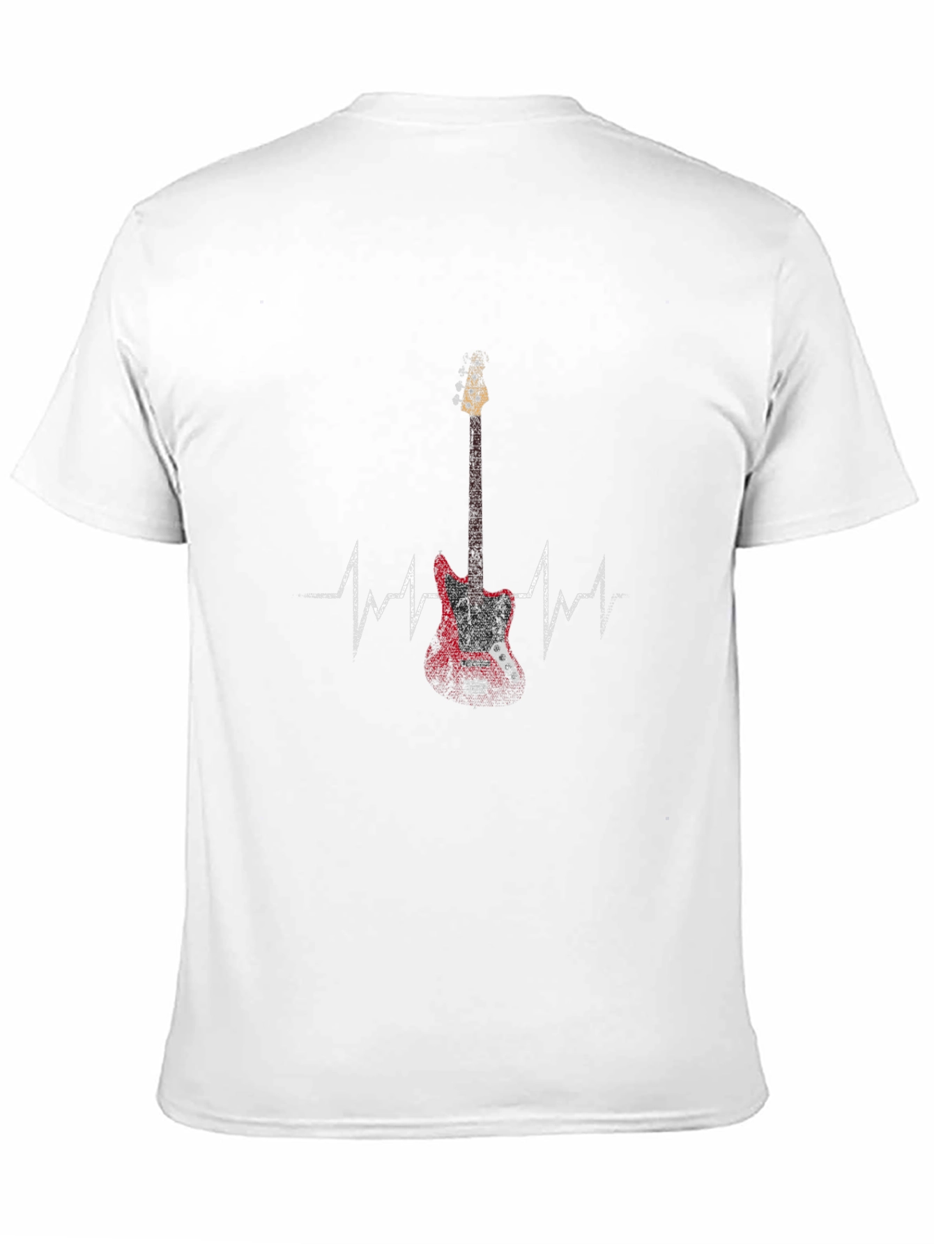 Guitar Heartbeat Graphic Tee - Rock Music T-Shirt