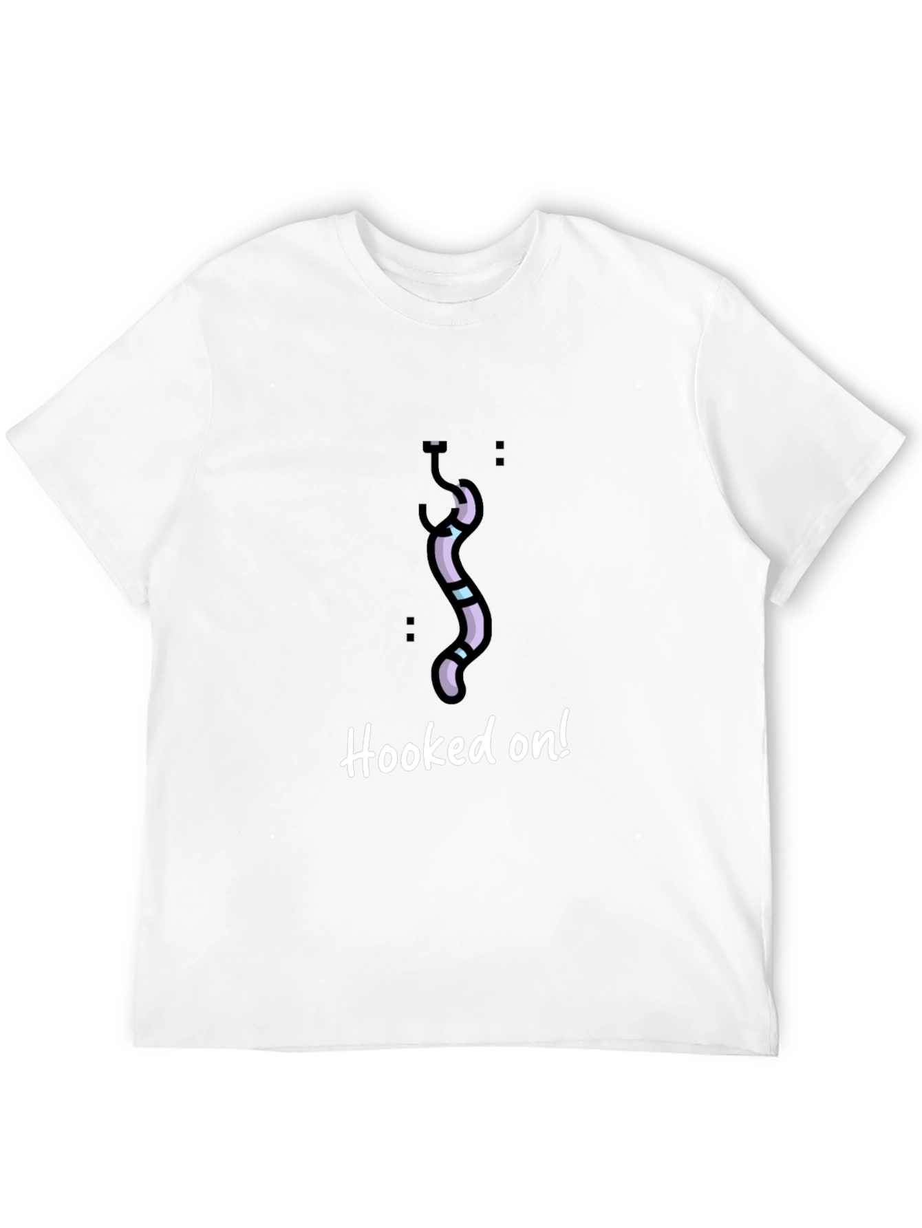 Hooked On! Novelty Graphic T-Shirt