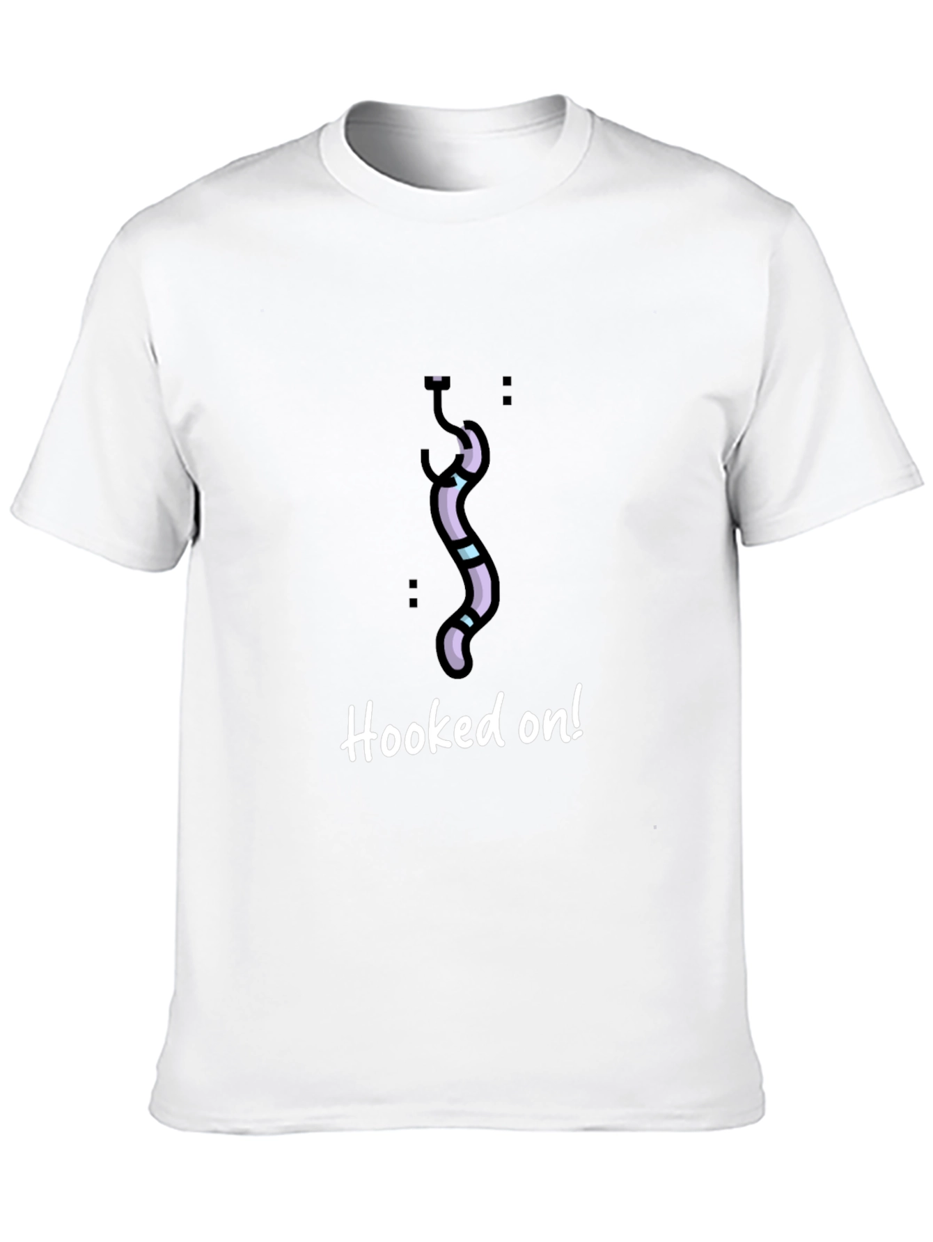 Hooked On! Novelty Graphic T-Shirt