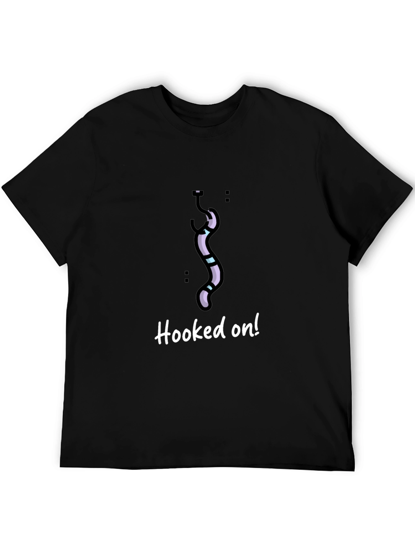 Hooked On! Novelty Graphic T-Shirt